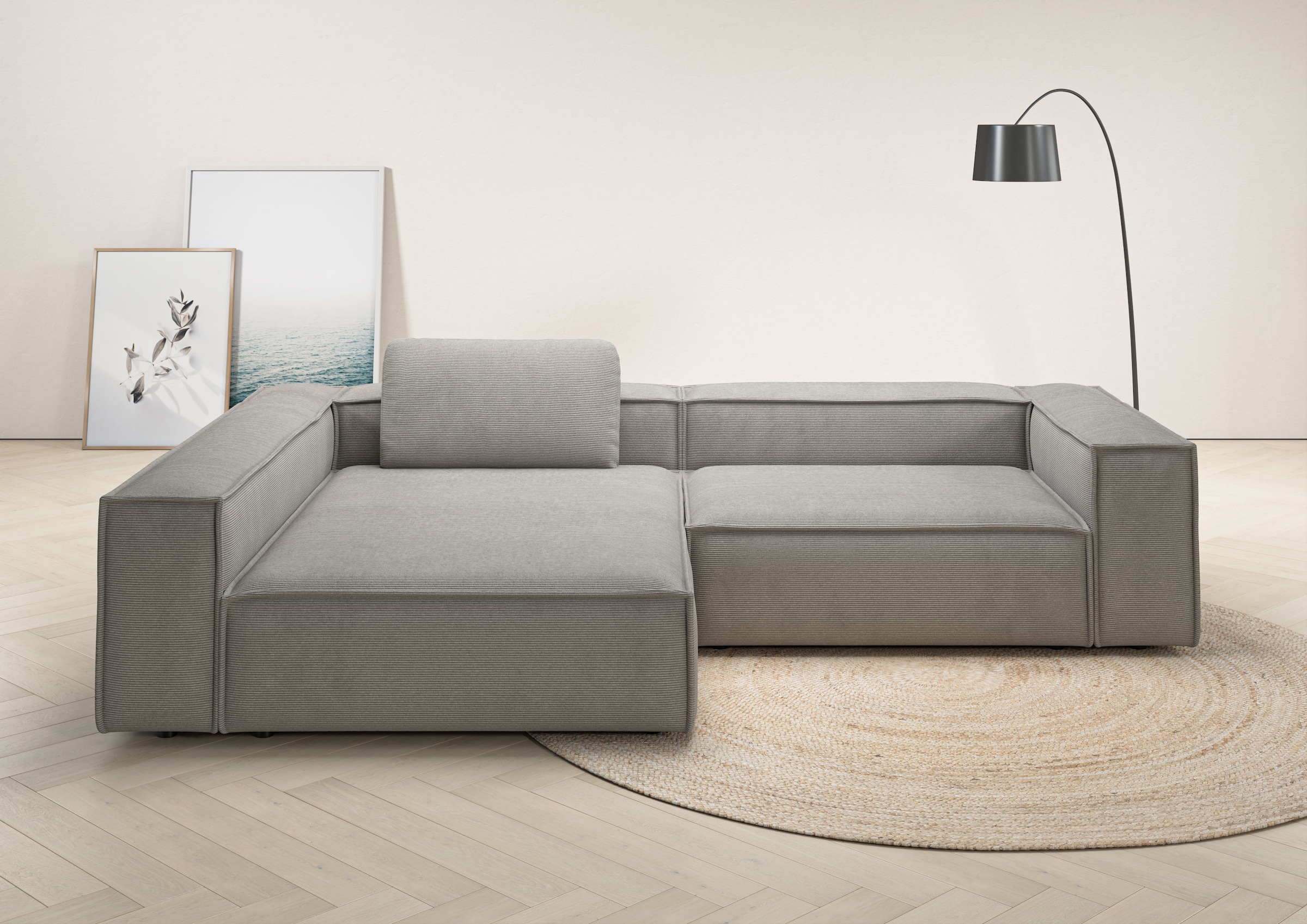 Home affaire Ecksofa »Watertown, moderne XXL L-Form, 306 cm breit« Komfortabel mit tiefer Sitzfläche – ideal für große Wohnräume