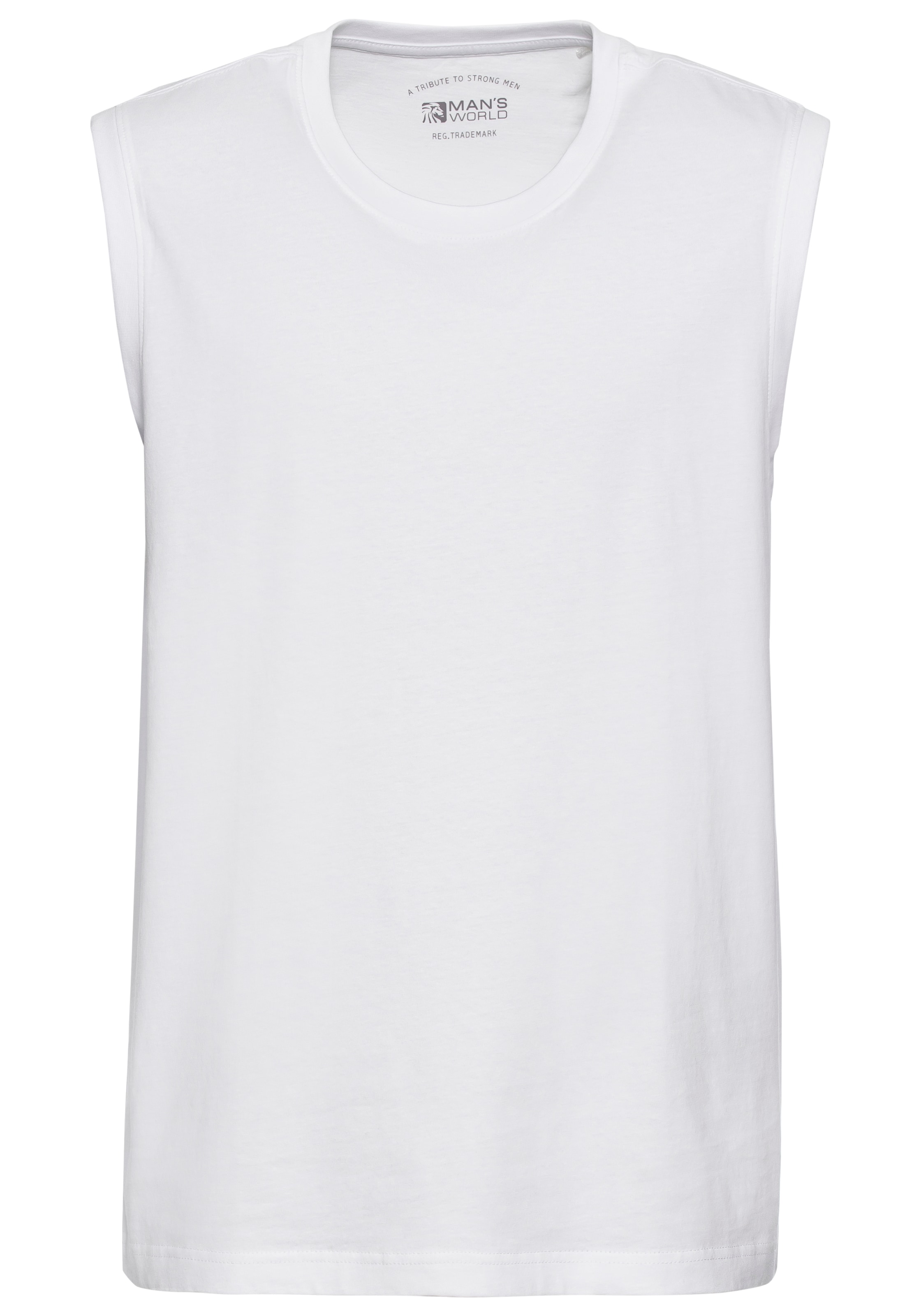 Man's World Muscleshirt, (Packung, 3 tlg., 3er-Pack), ärmellos, Basic-Stil, unifarben, Rundhalsausschnitt