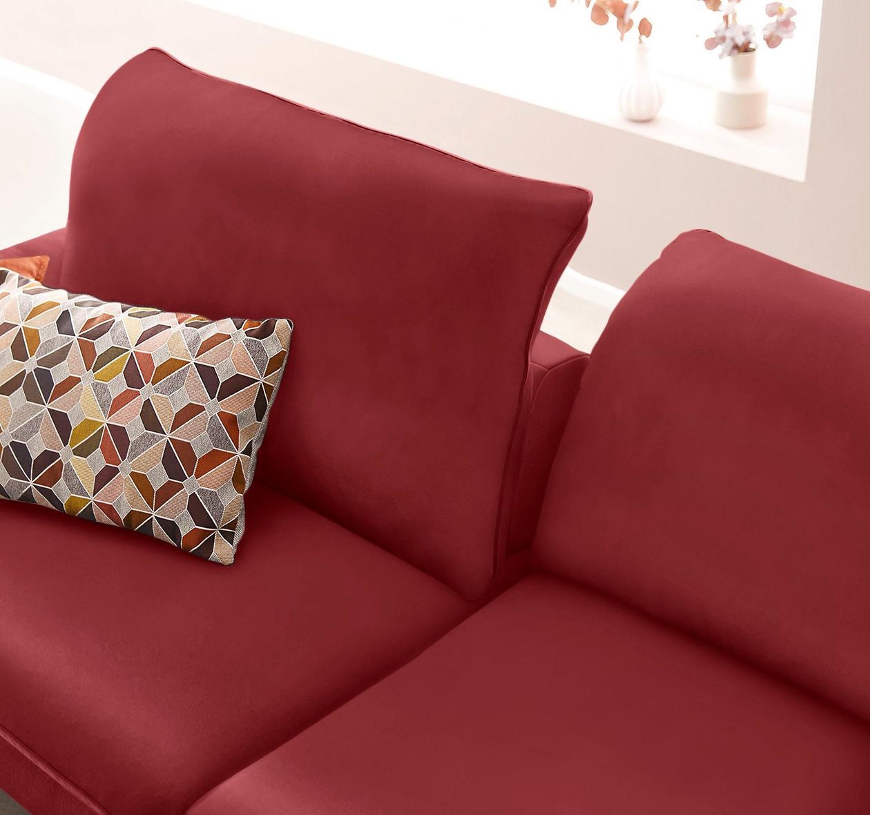 W.SCHILLIG Ecksofa »enjoy&MORE, Designsofa, elegant und bequem, L-Form«, Sitztiefenverstellung, Füße bronze pulverbeschichtet, Breite 294 cm