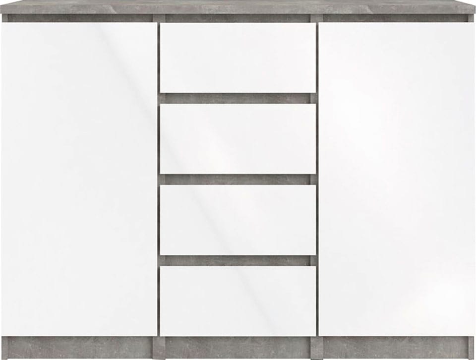 INOSIGN Kommode »Naia, Sideboard, 4 Schubladen, 2 Türen, Aufbewahrung, grifflose Front«, Mit Einlegeböden, modern, skandinavisches Design, in mehrere Farben