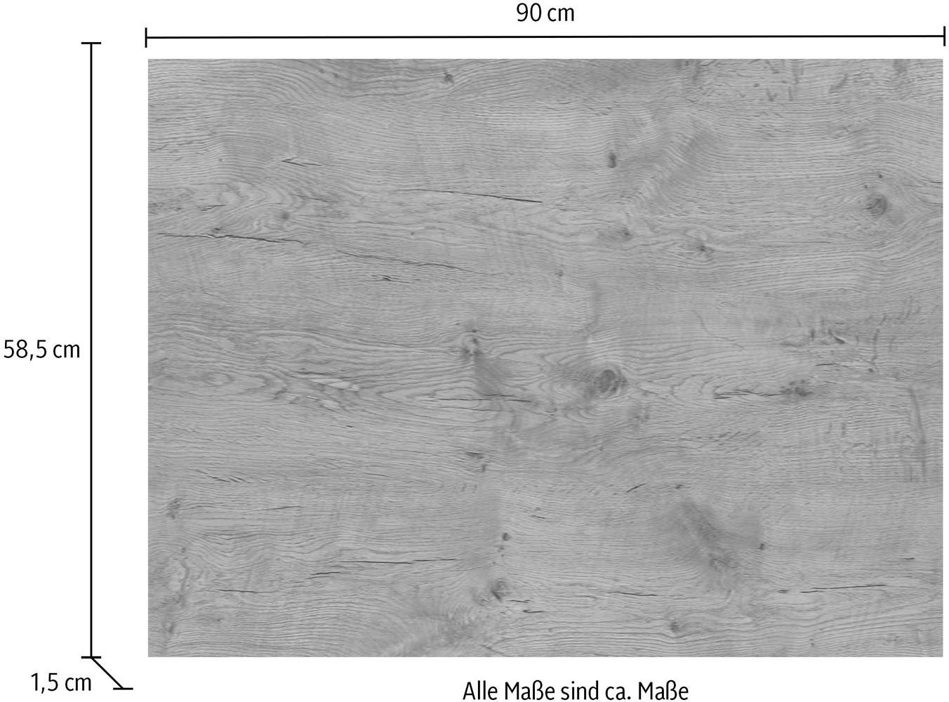 IMPULS KÜCHEN Schrankwange »Abdeckboden (Top-Platte)«, in vielen Breiten; 1,6 cm stark, 58,5 cm tief; passend zu allen Serien