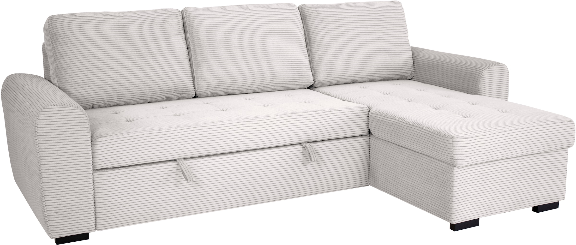 Trends by HG Ecksofa »Poll L-Form, B: 245 cm« mit Schlaffunktion & Bettkasten