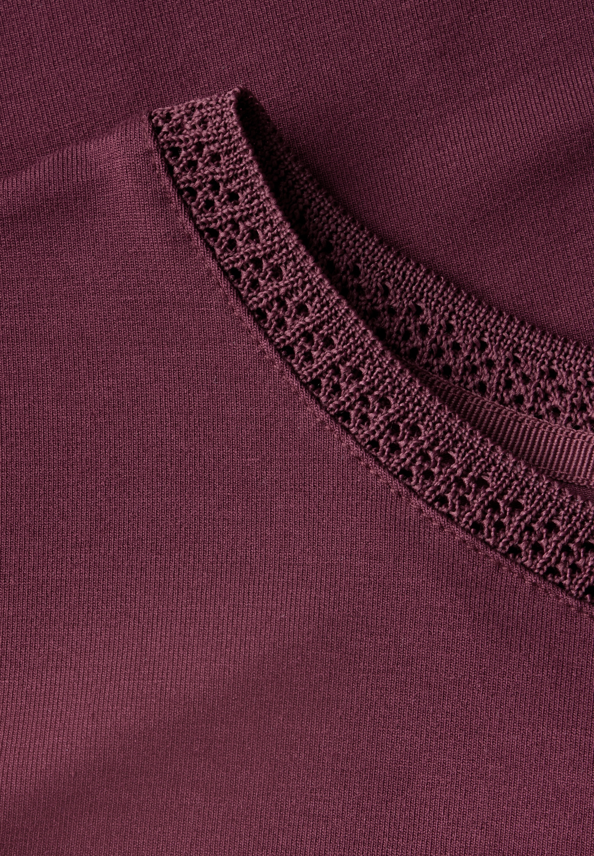 STREET ONE T-Shirt, mit Dekortape und elastischem Saum