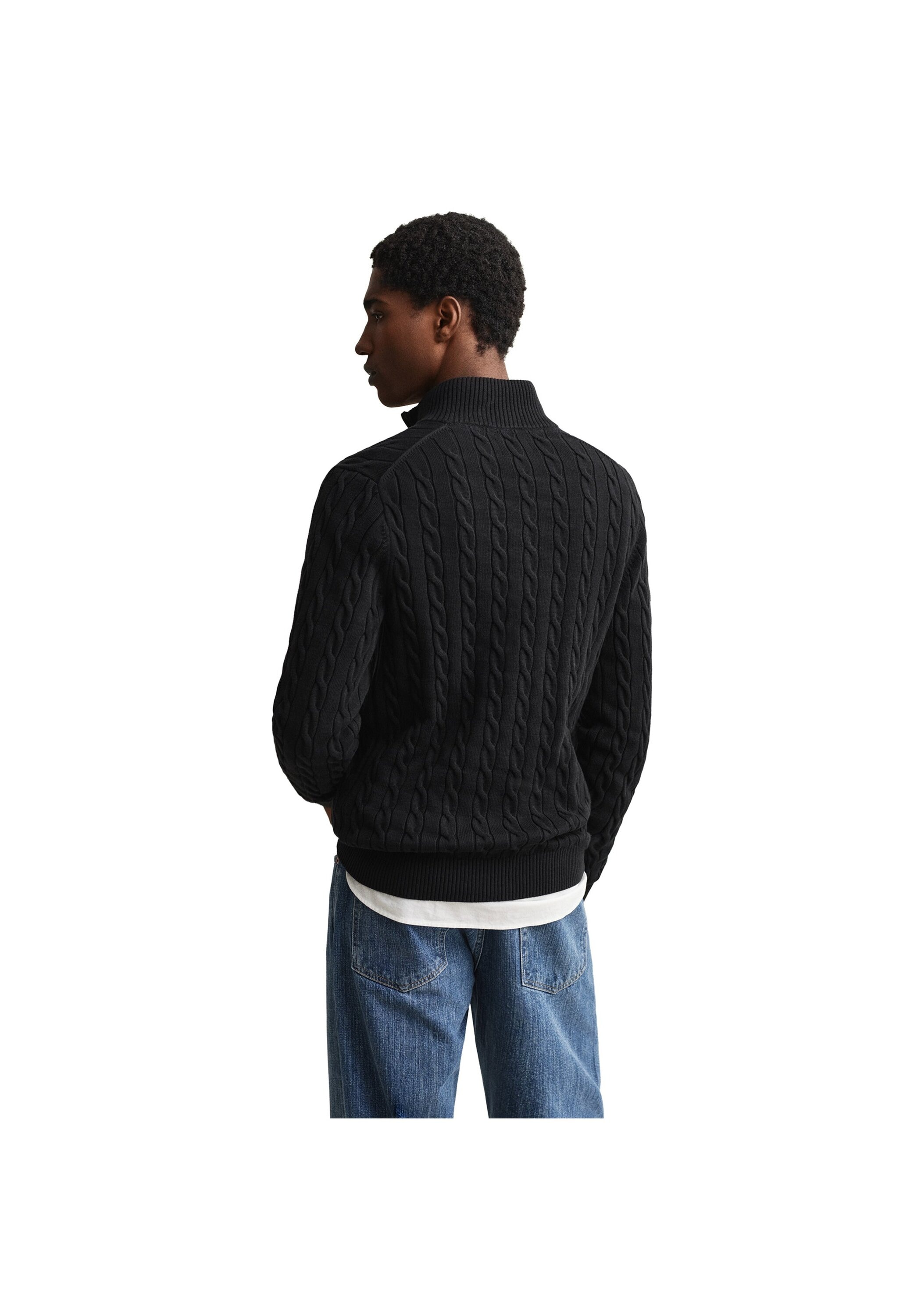 Gant Sweater »Strickpullover COTTON CABLE HALF ZIP 1er Pack«, 1 Stk.
