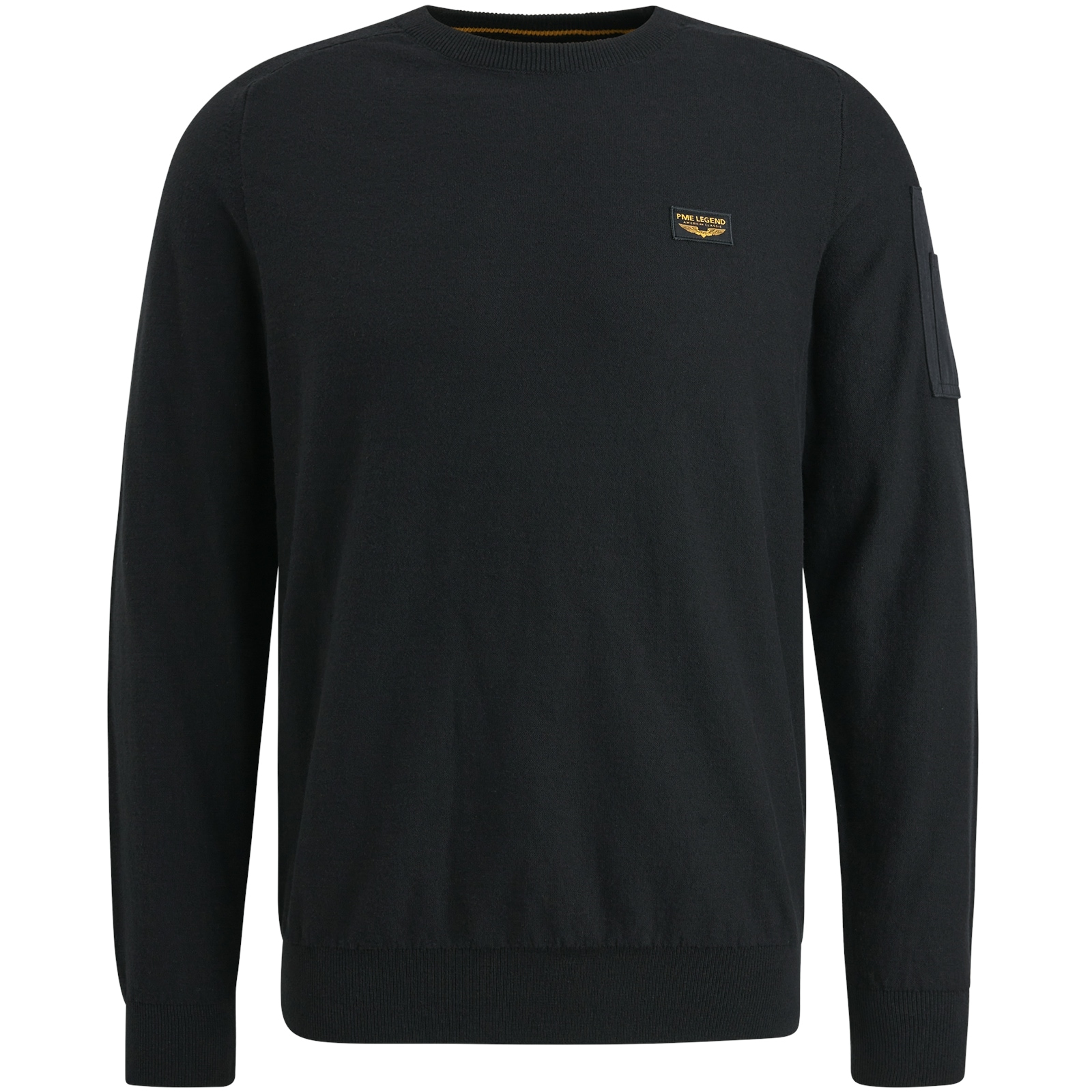 PME LEGEND Rundhalspullover, mit Logo Stickerei