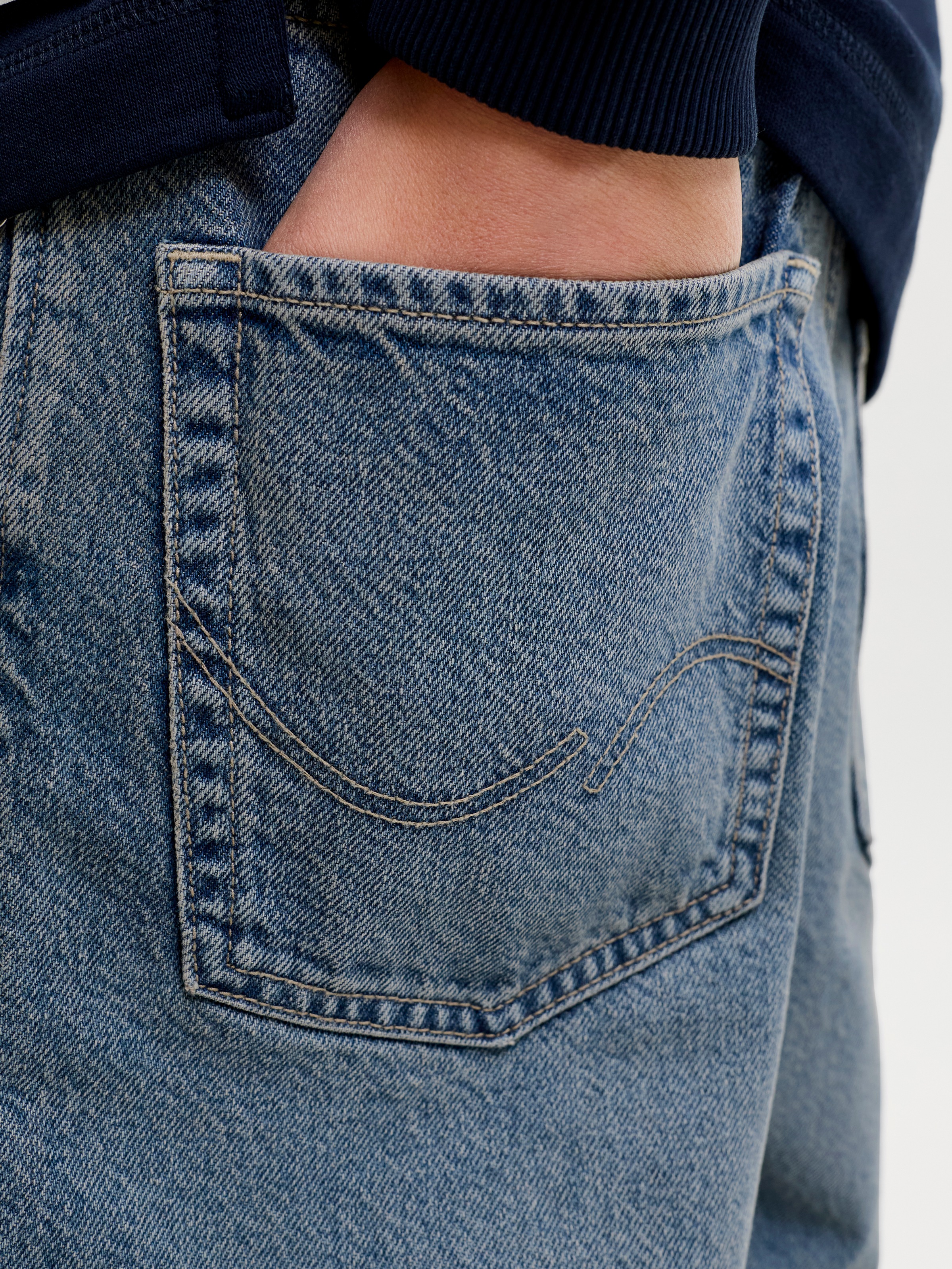 Jack & Jones Junior Relax-fit-Jeans »JJIALEX JJORIGINAL SQ 032 SN JNR« Baumwolle, relaxed fit