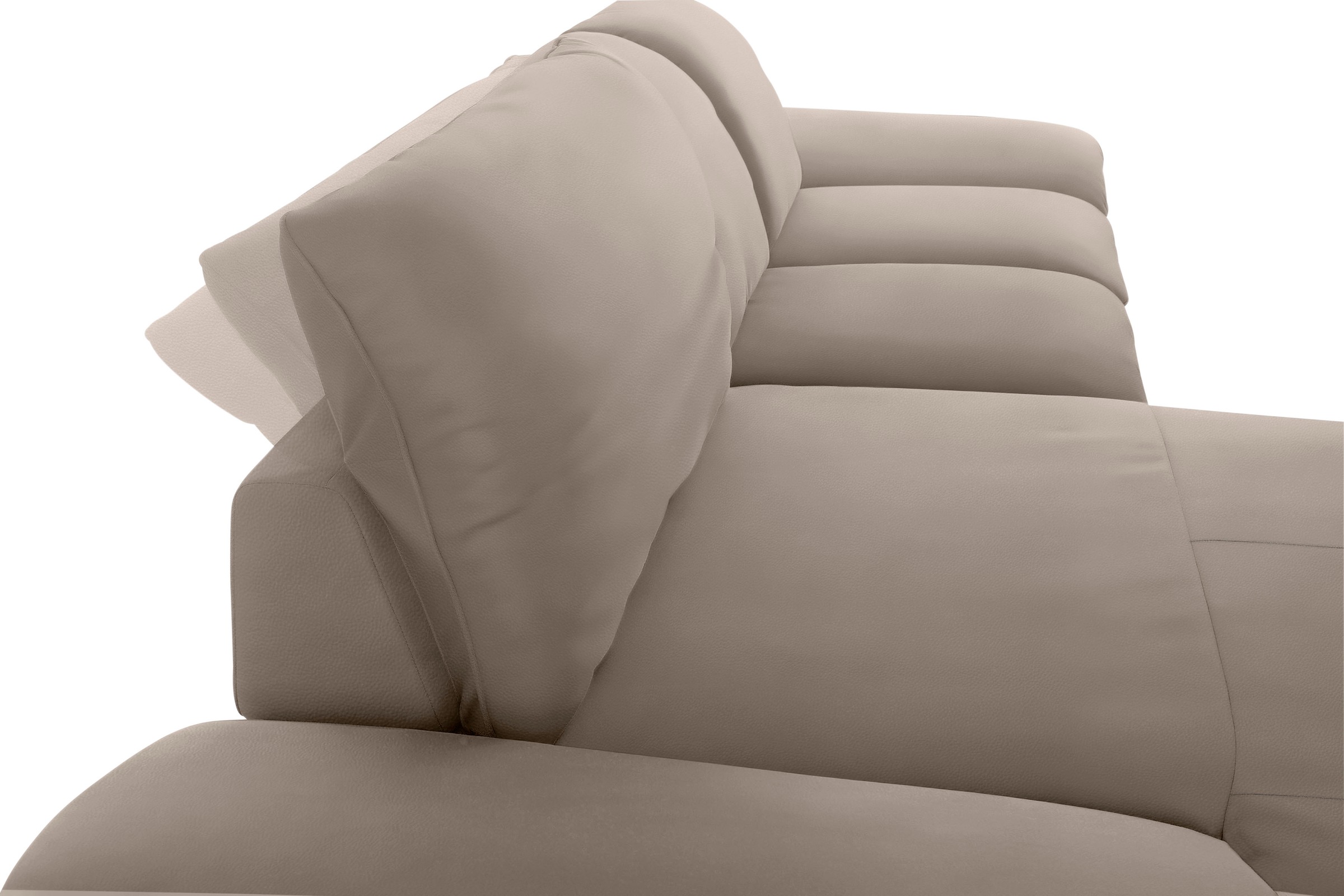 W.SCHILLIG Ecksofa »enjoy&MORE, Designsofa, elegant und bequem, L-Form«, mit Sitztiefenverstellung, Füße Chrom glänzend, Breite 310 cm