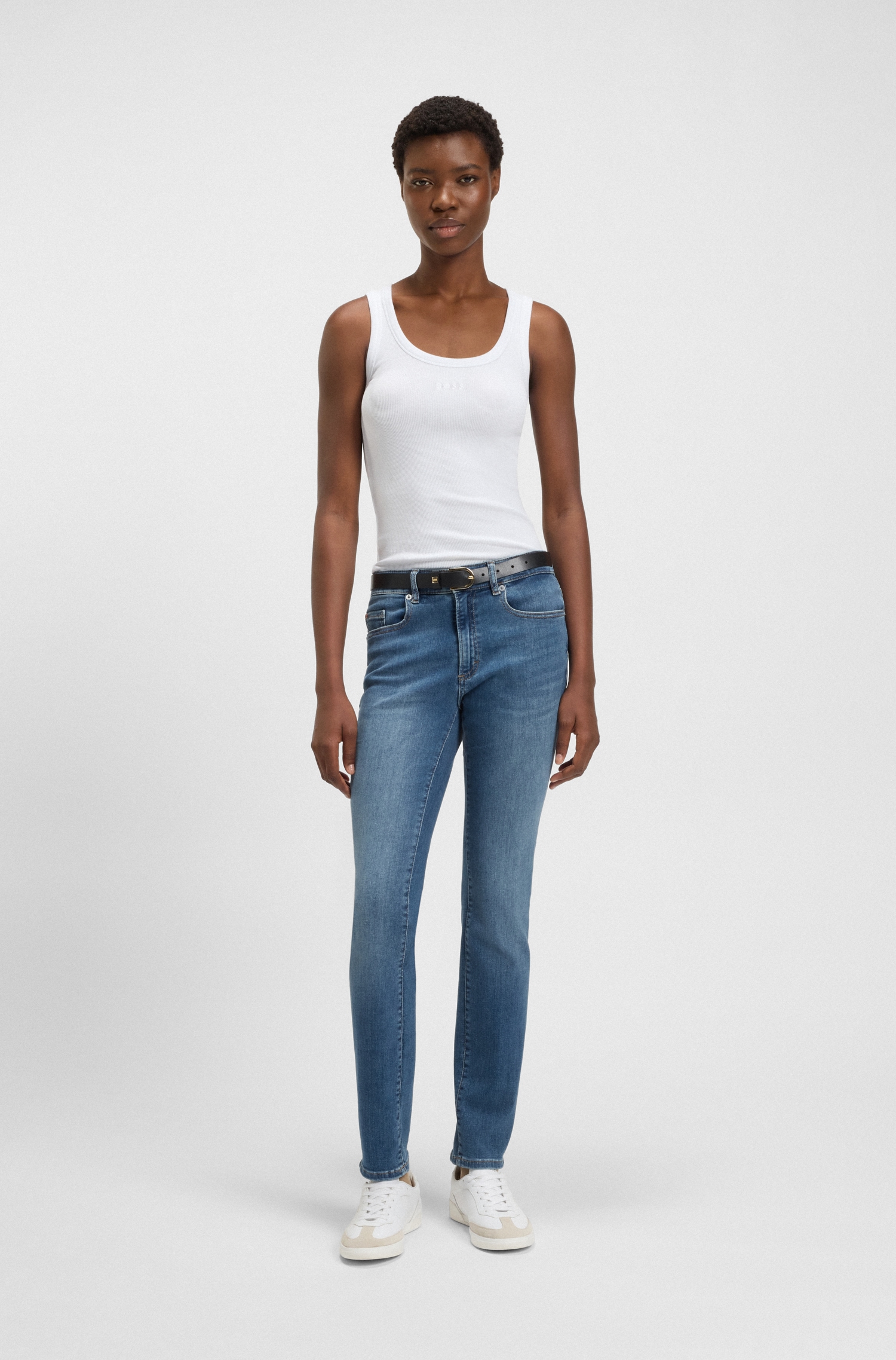BOSS ORANGE Slim-fit-Jeans »JACKIE MR 4.0«, aus Soft-Motion-Denim