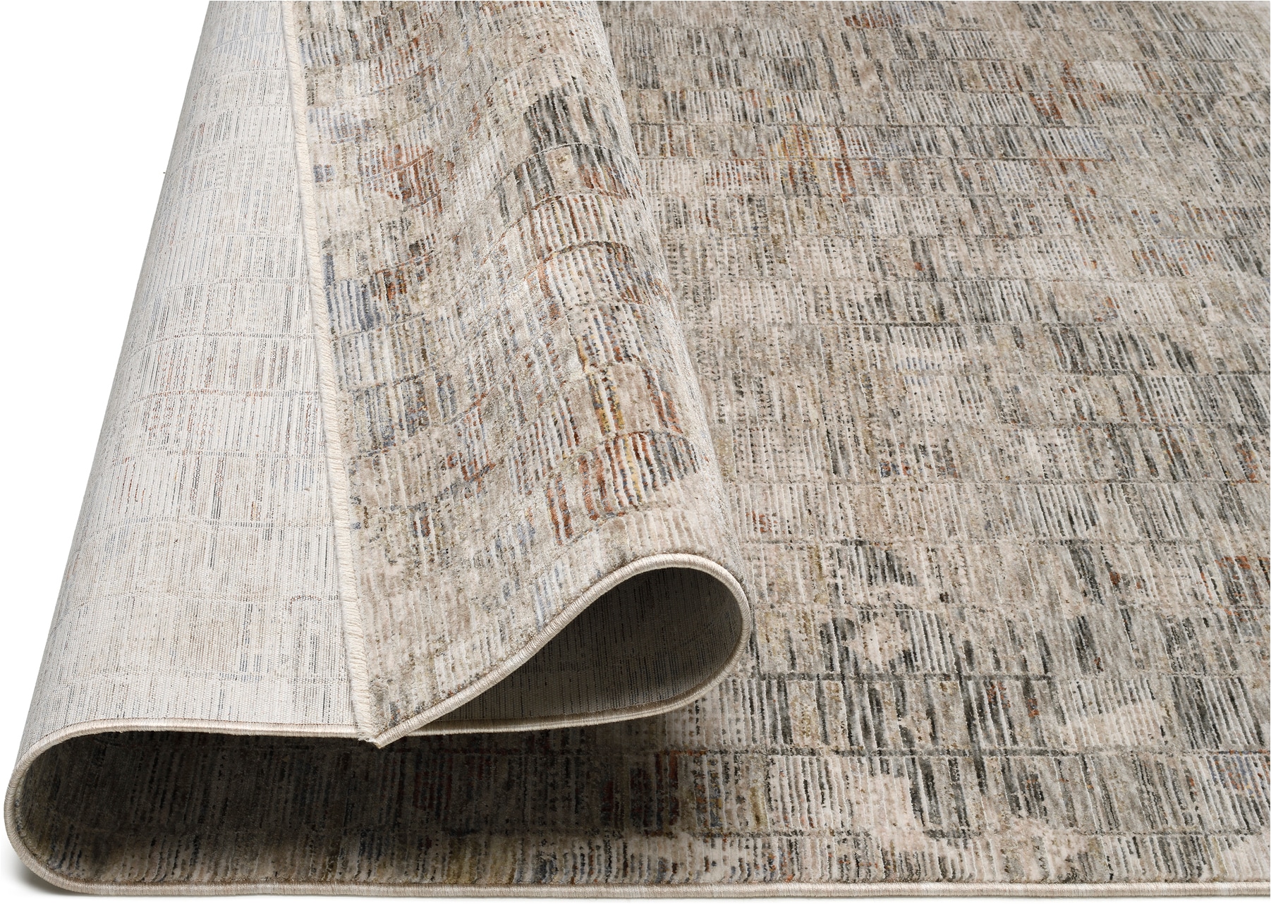 OCI DIE TEPPICHMARKE Teppich »OMEN GRID , auch in quadratischer Form« rechteckig 6 mm Höhe Design Kurzflor Teppich, leichter Glanz, mit Fransen,  Wohnzimmer