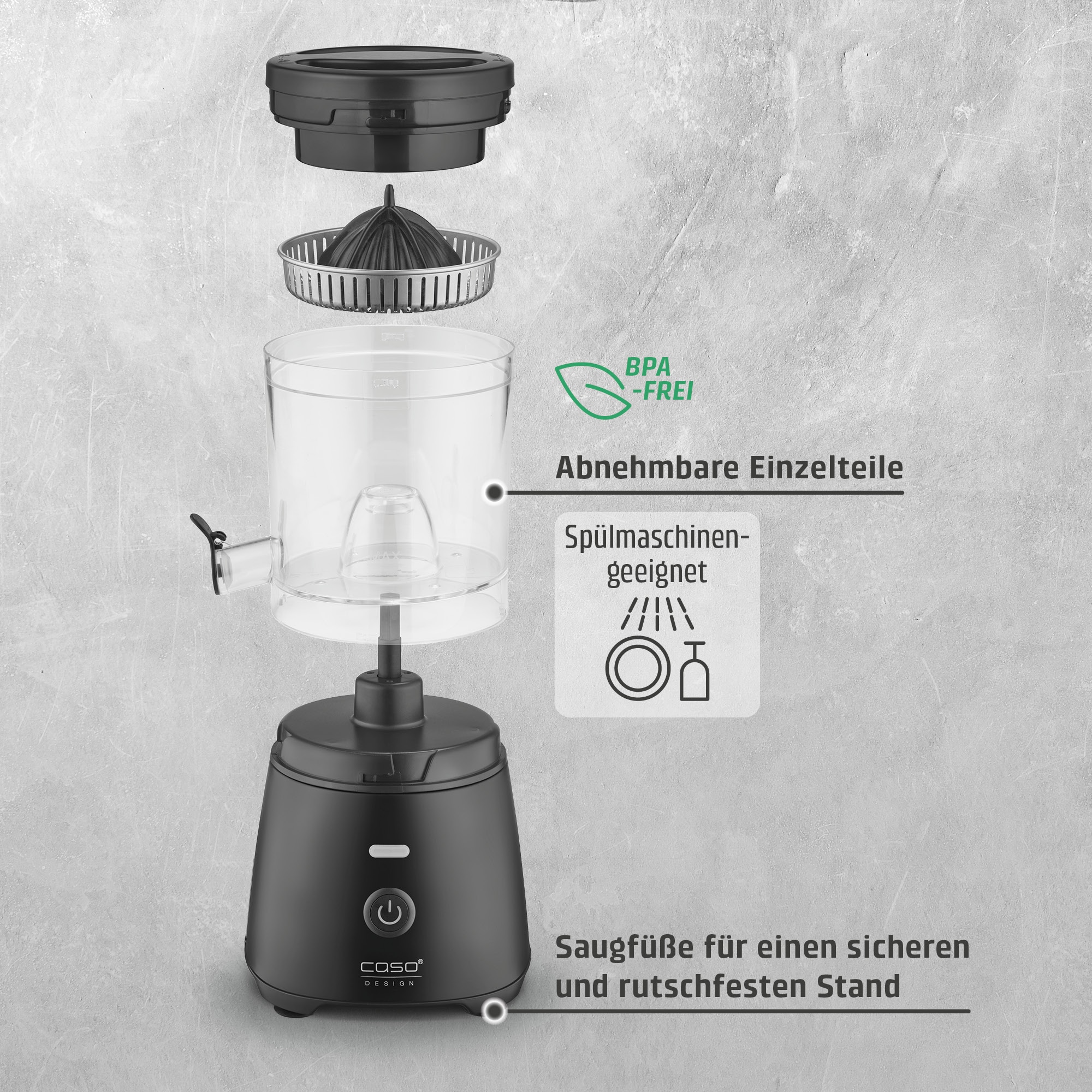 Caso Zitruspresse »3562 CP 400 Lift« 300 W Leistungsstarker Motor