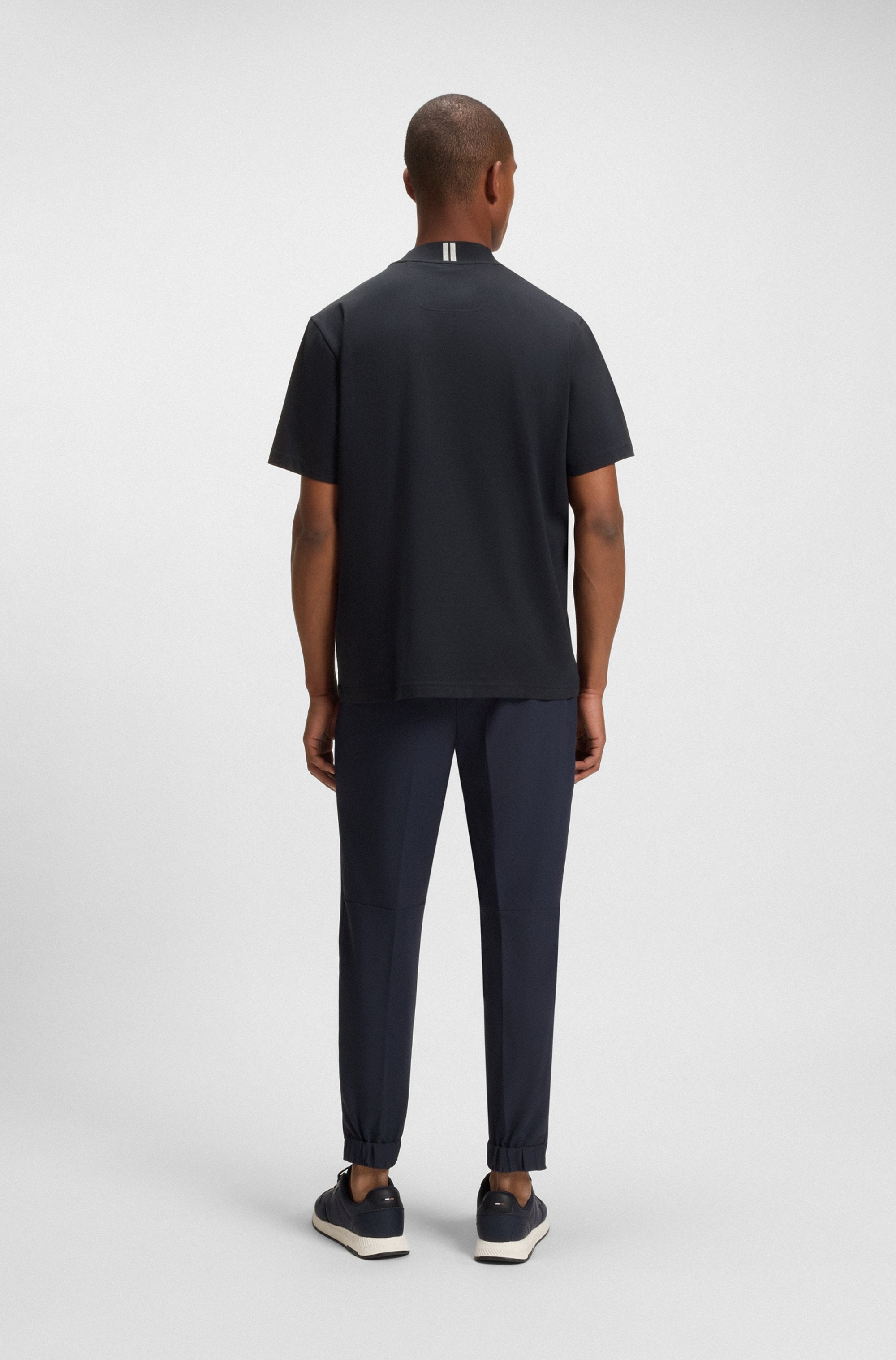 BOSS GREEN T-Shirt »Tee Collar Zone«, mit Logo am Ausschnitt