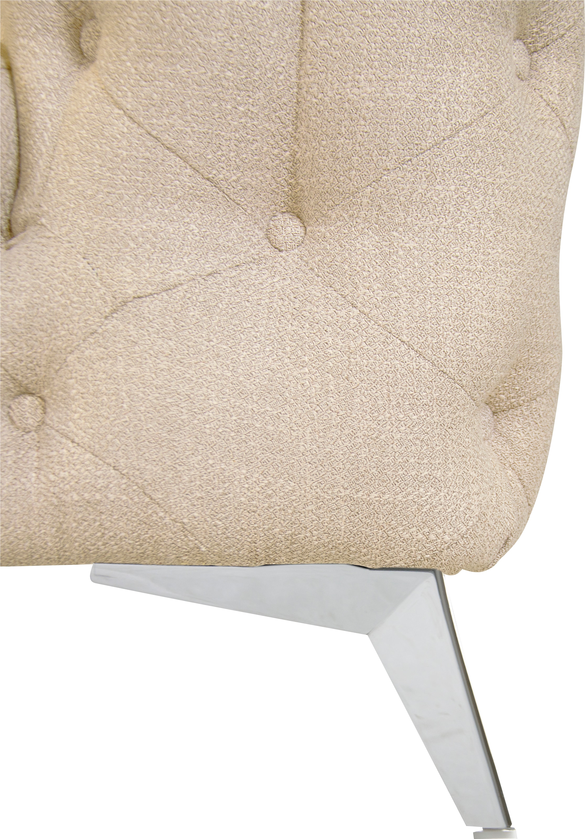 Leonique Chesterfield-Sofa »Glynis« aufwändige Knopfheftung, moderne Chesterfield Optik, Fußfarbe wählbar