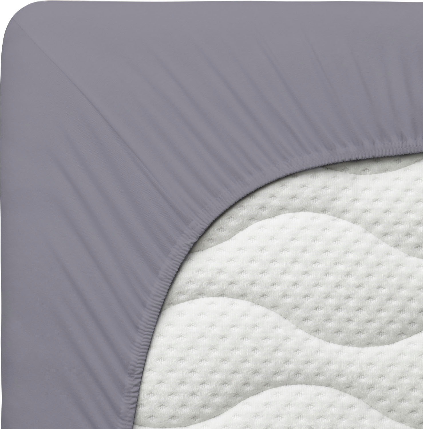 Schlafgut Spannbettlaken »PURE Bio-Baumwolle mit Elasthan, dehnbar blickdicht, straff, Bettlaken«, PREMIUM Laken für Matratzen bis 30cm Höhe, in 90x200, 140x200, 180x200