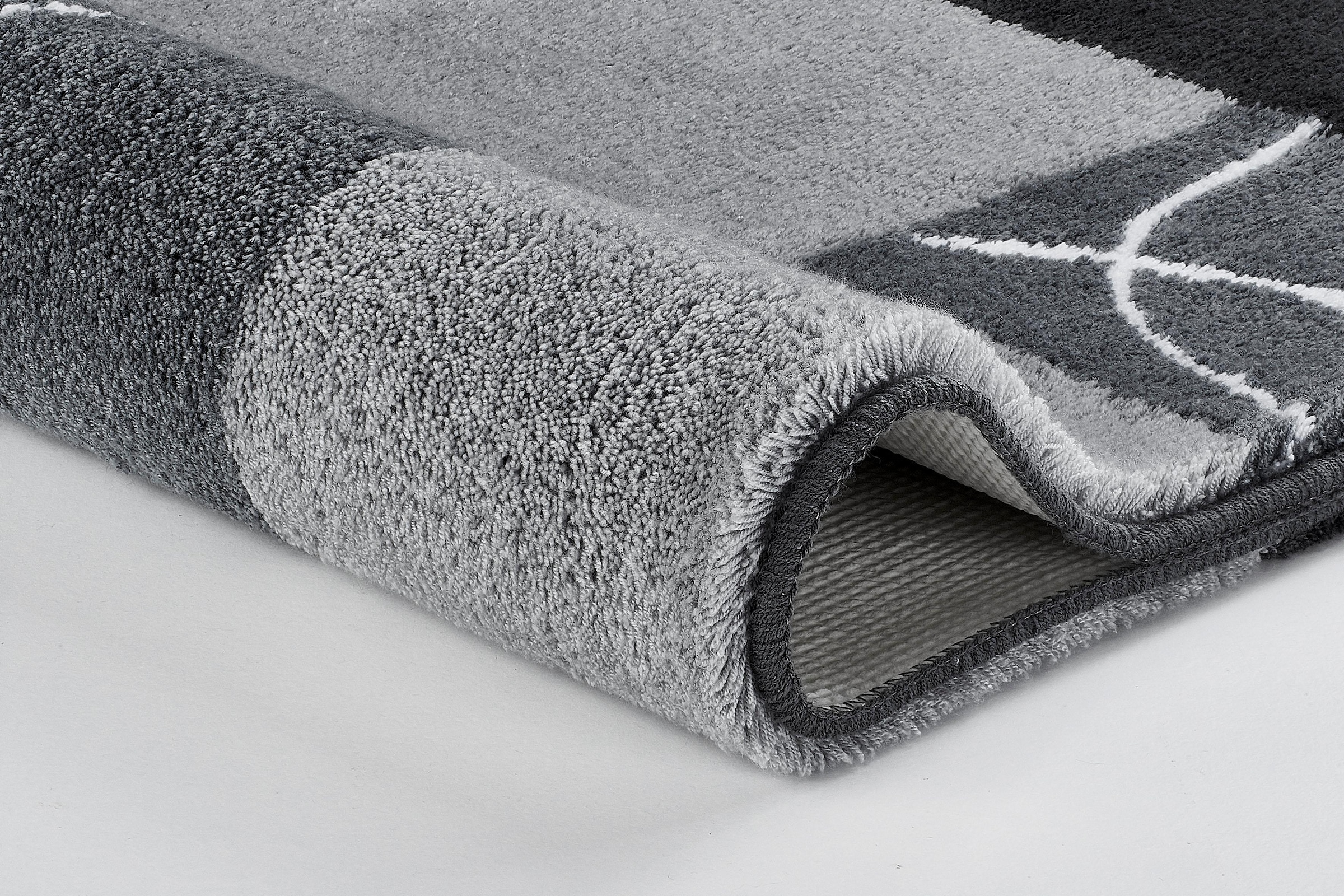 MEUSCH Badematte »Curly«, rutschhemmend beschichtet, fußbodenheizungsgeeignet, Badteppich, modernes Design, waschbar