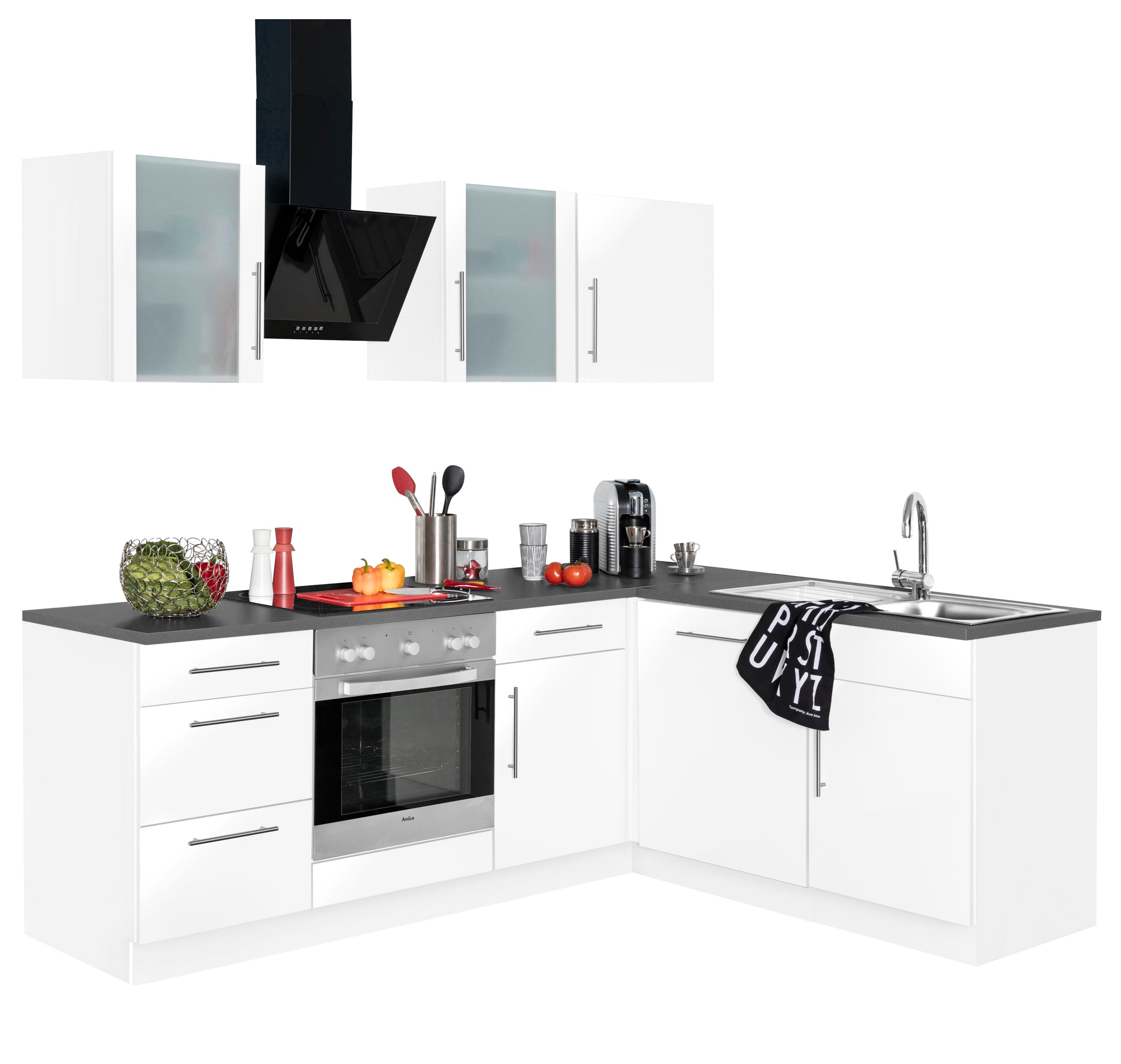 wiho Küchen Winkelküche ohne cm E-Geräte, »Cali«, 220 OTTO 170 Stellbreite bei x