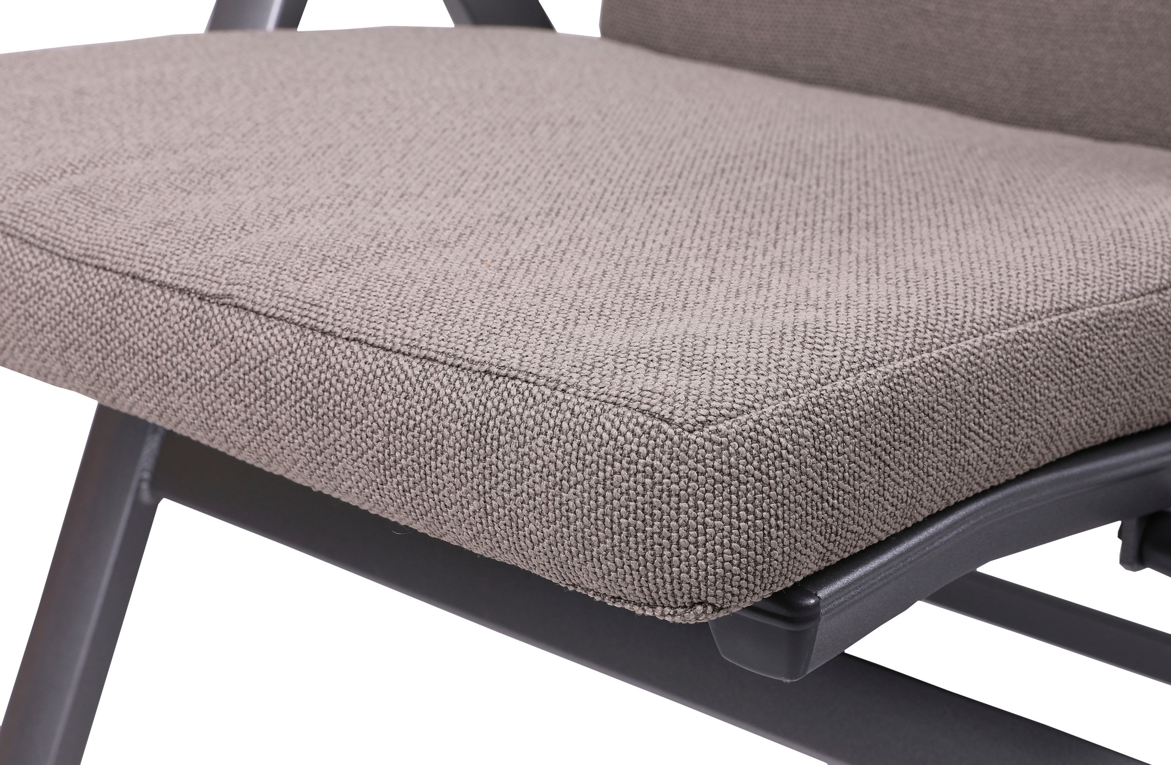 GO-DE Liegenauflage Uni Bouclé taupe - Maße BxLxH ca.: 59 cm x 194 cm x 7 cm