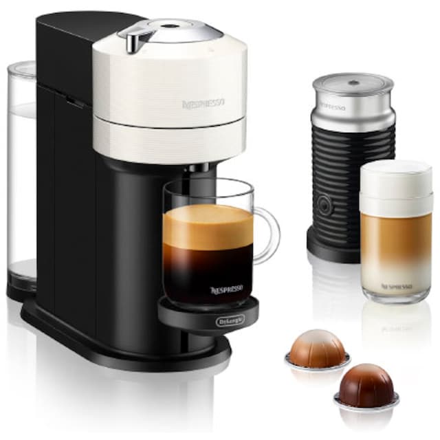 Nespresso Kapselmaschine »Vertuo Next Bundle ENV 120.WAE, von DeLonghi,  White«, inkl. Aeroccino Milchaufschäumer im Wert von 75,- UVP jetzt  bestellen bei OTTO