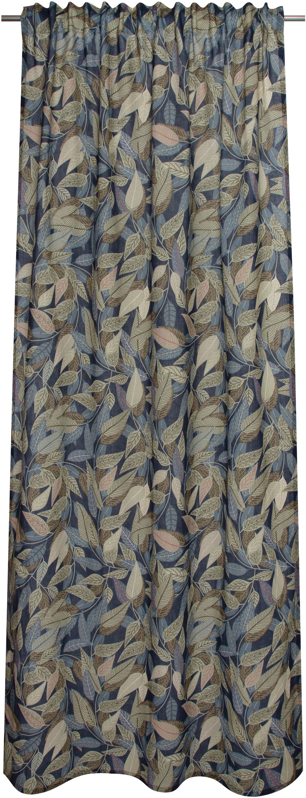 Esprit Vorhang »Macy« verdeckte Schlaufen 1 Stk. tlg. in Leinenoptik in blau