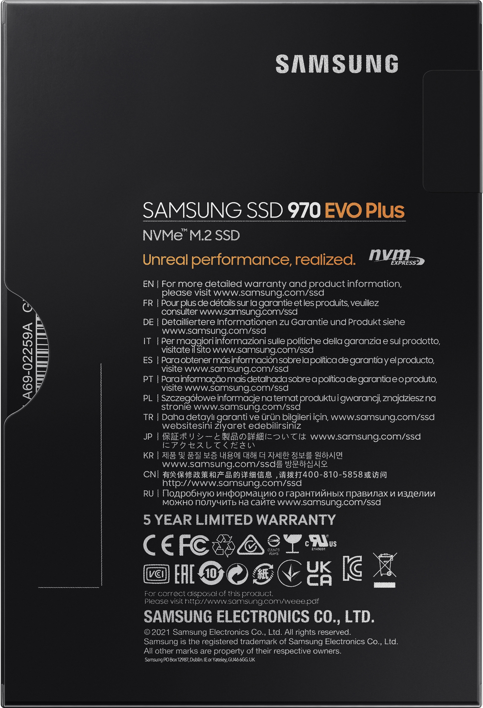 Samsung interne SSD »970 EVO Plus NVMe™ M.2 1 TB«