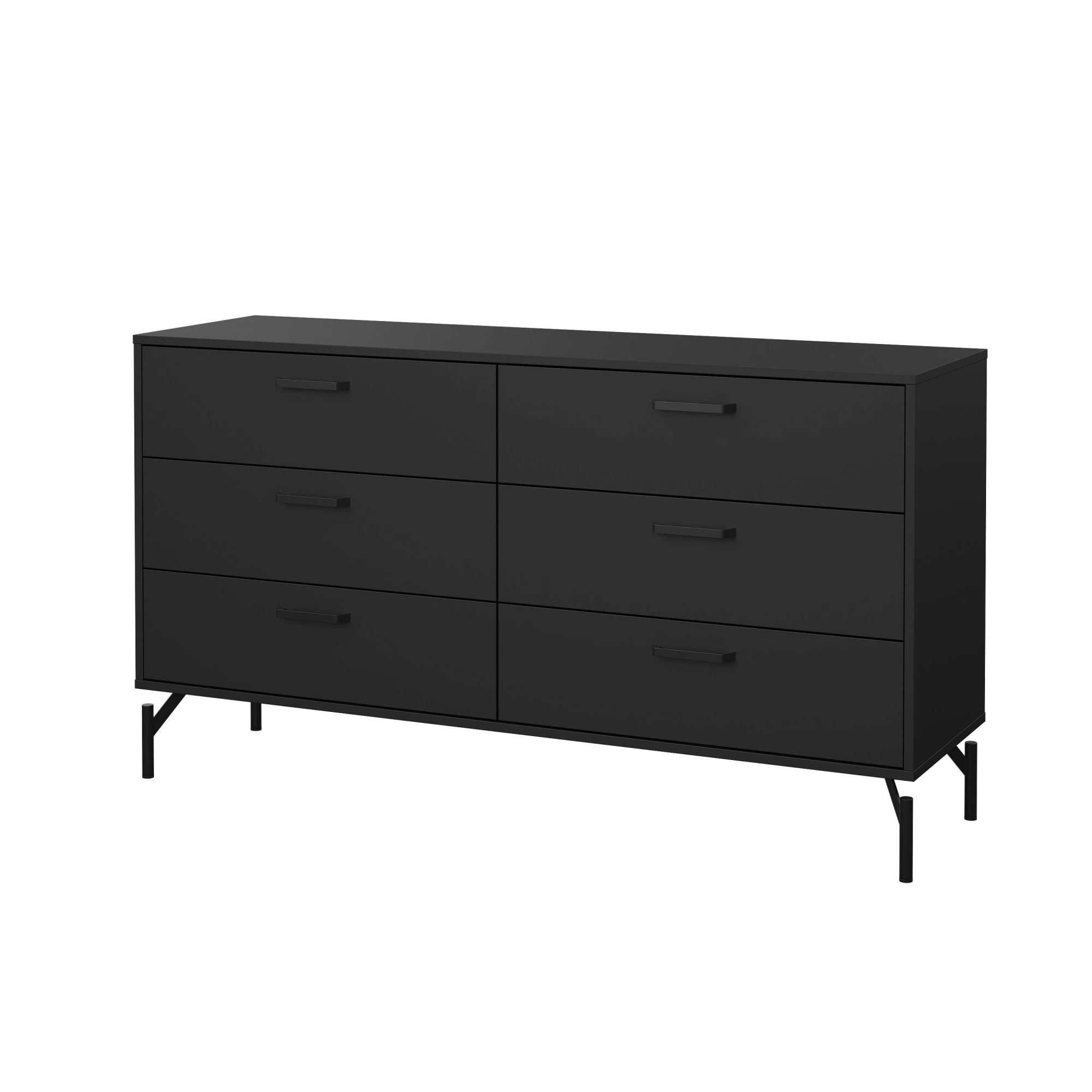INOSIGN Kommode »Dana, Aufbewahrung, Schubladenschrank, Stauraum«, Sideboard mit 6 Schubladen, Metallbeine, Breite 138 cm