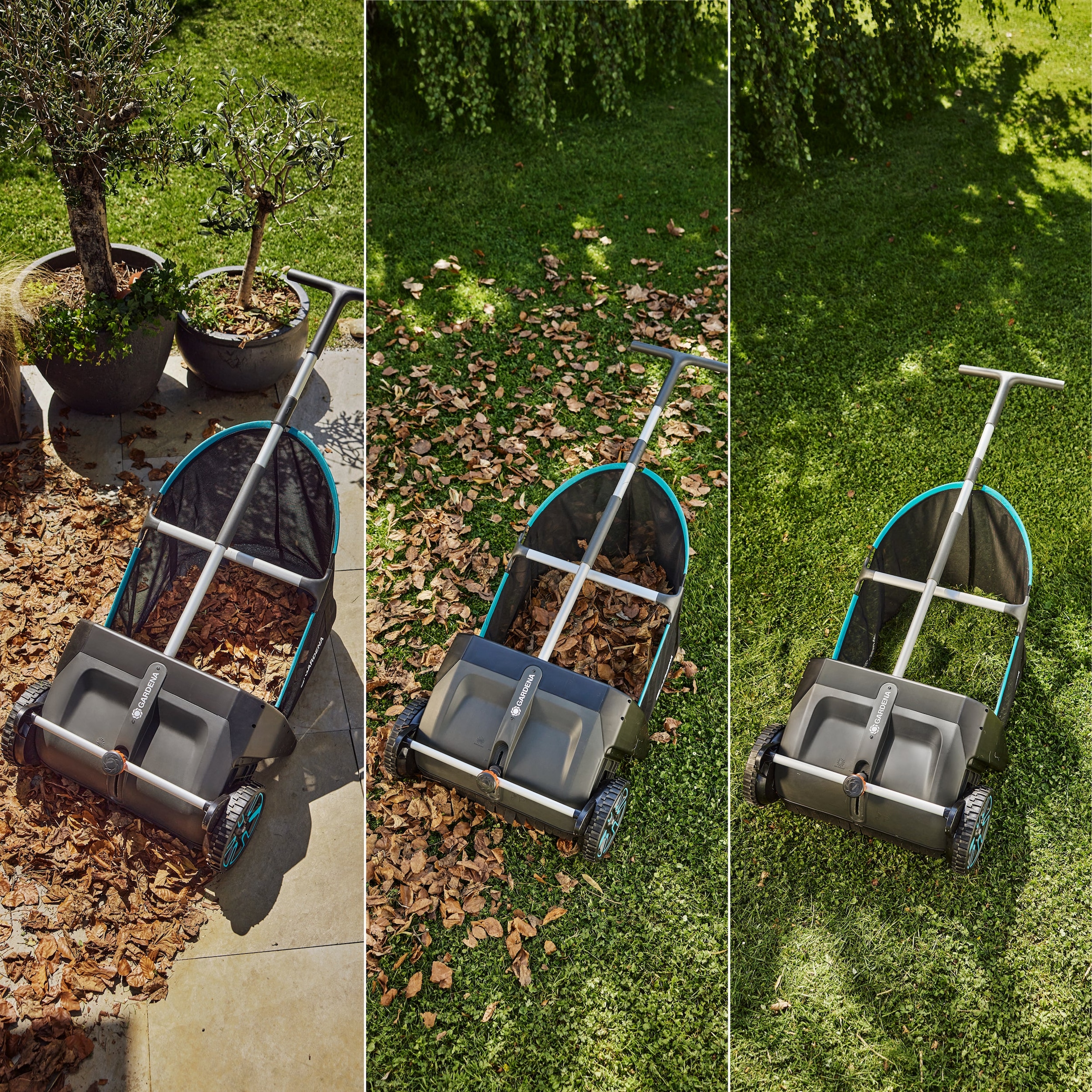 GARDENA Laubsammler »Laub- und Rasensammler« Einfache Höheneinstellung zur Anpassung an den Untergrund