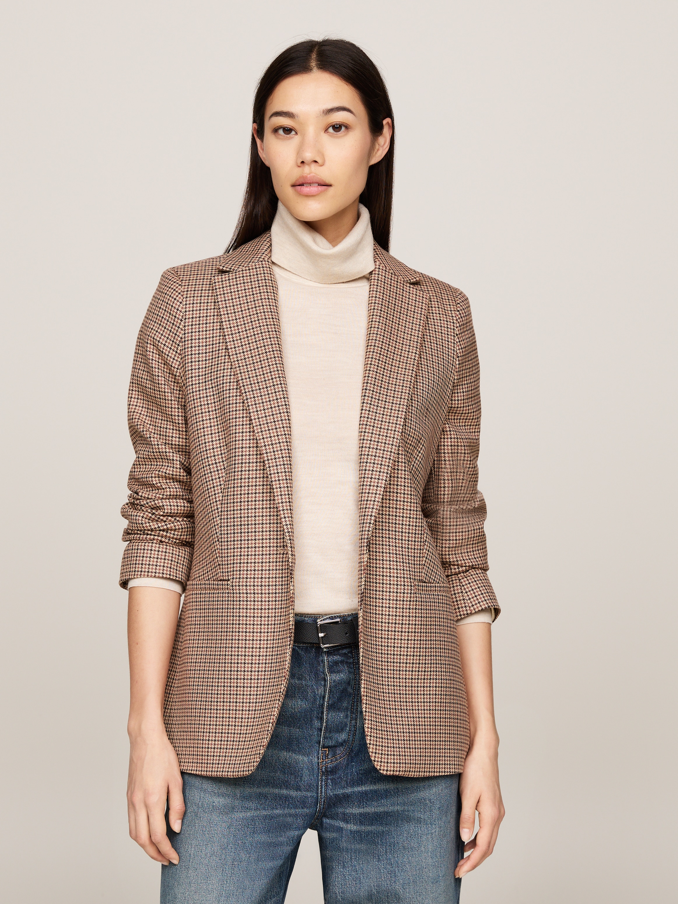 Kurzblazer »CORE CHECK REGULAR SB BLAZER«, im Karodessin