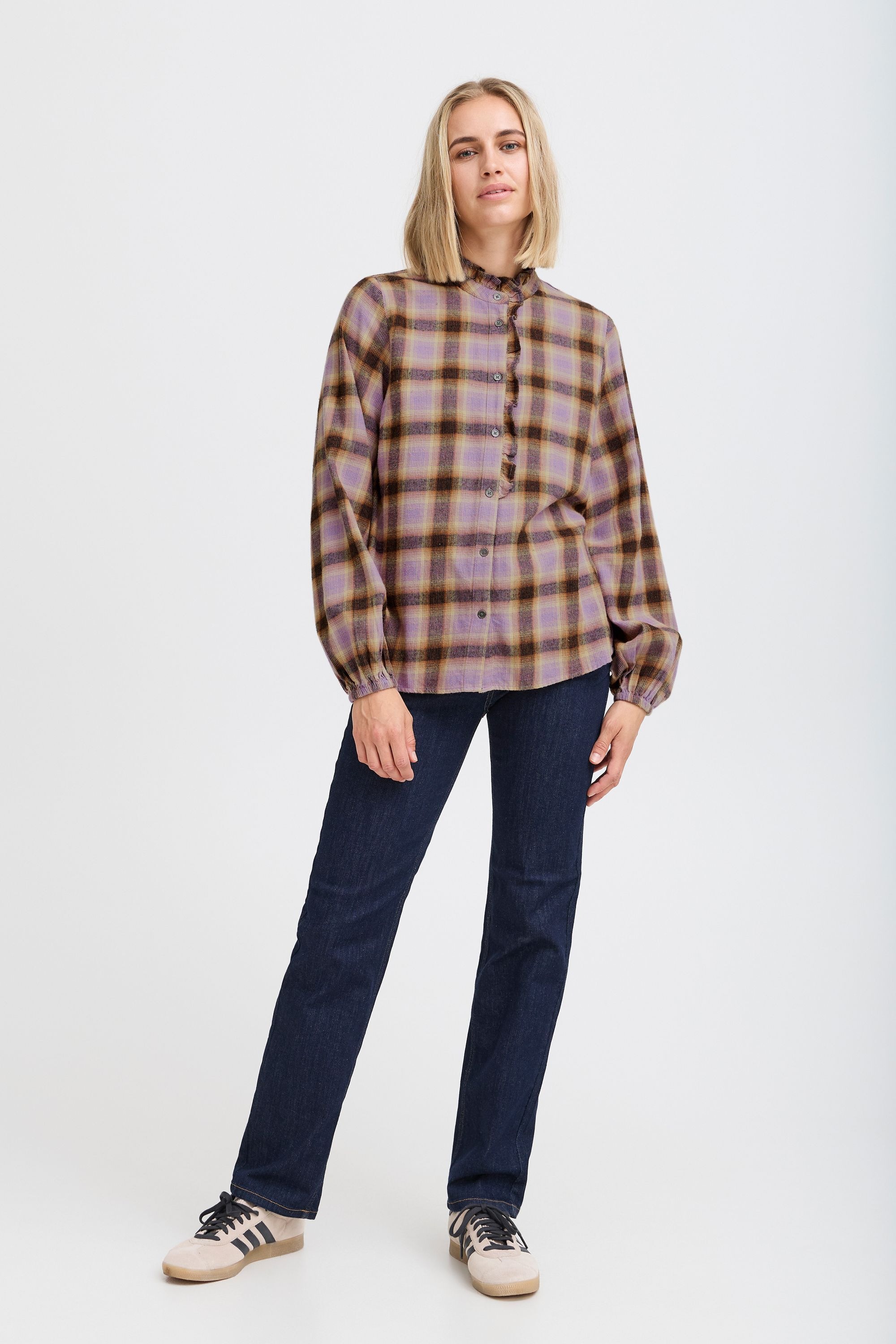 Pulz Jeans Tunika »Langarmhemd PZKATELYN Frill Shirt«
