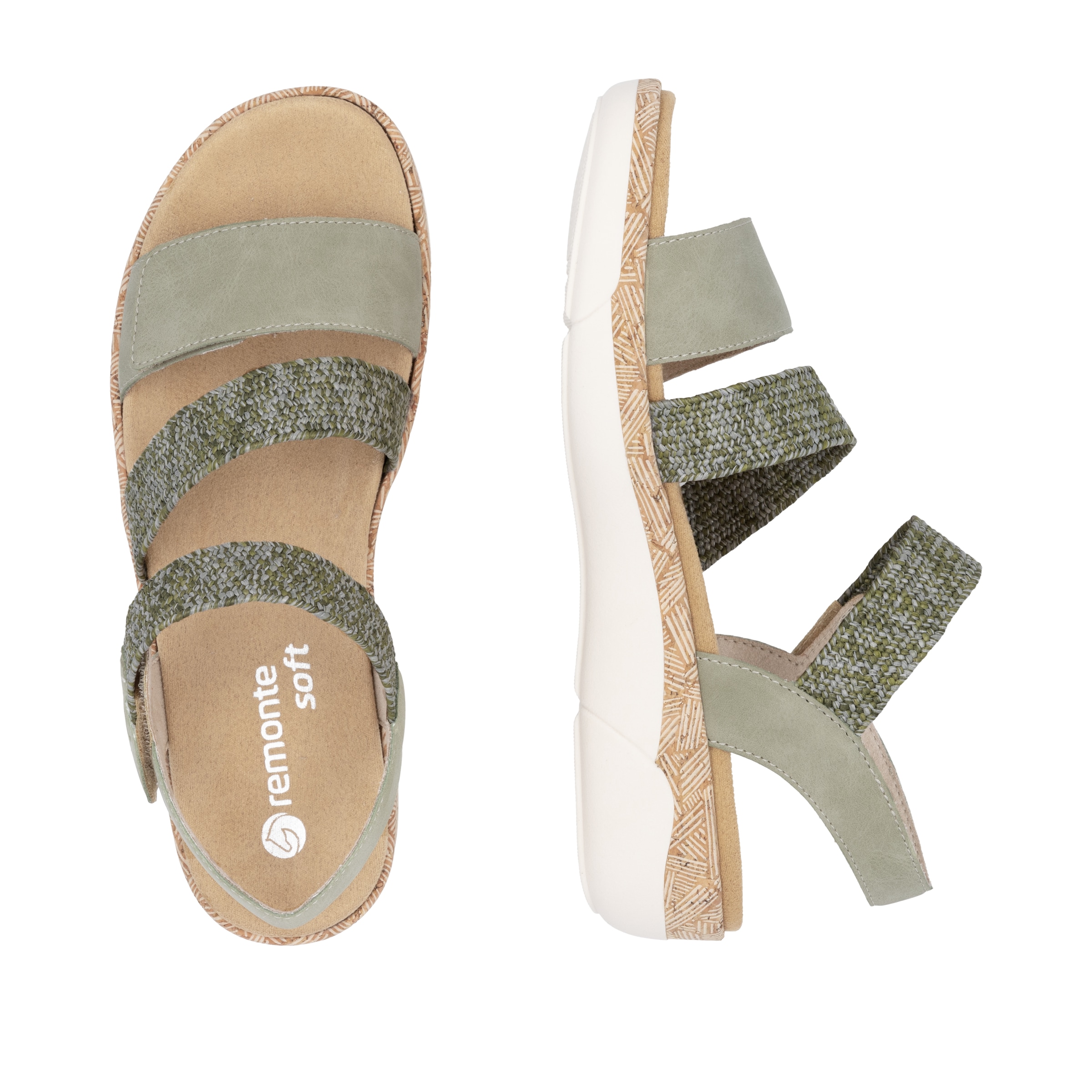 Remonte Keilsandalette, Riemchensandale, Bequemschuh, Sommerschuh mit Soft-Fußbett