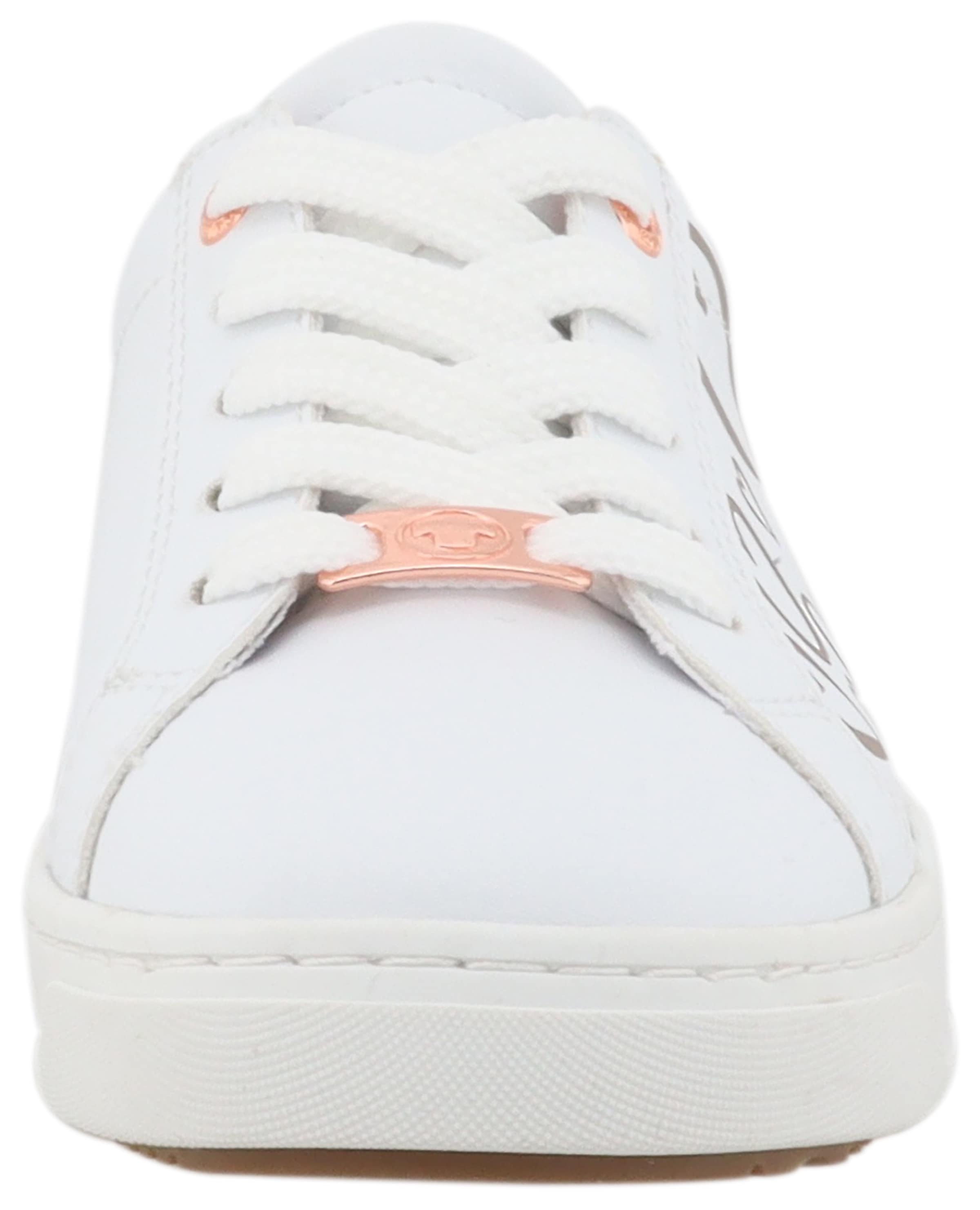 TOM TAILOR Plateausneaker, Freizeitschuh, Halbschuh, Schnürschuh mit süßem Herzchendruck