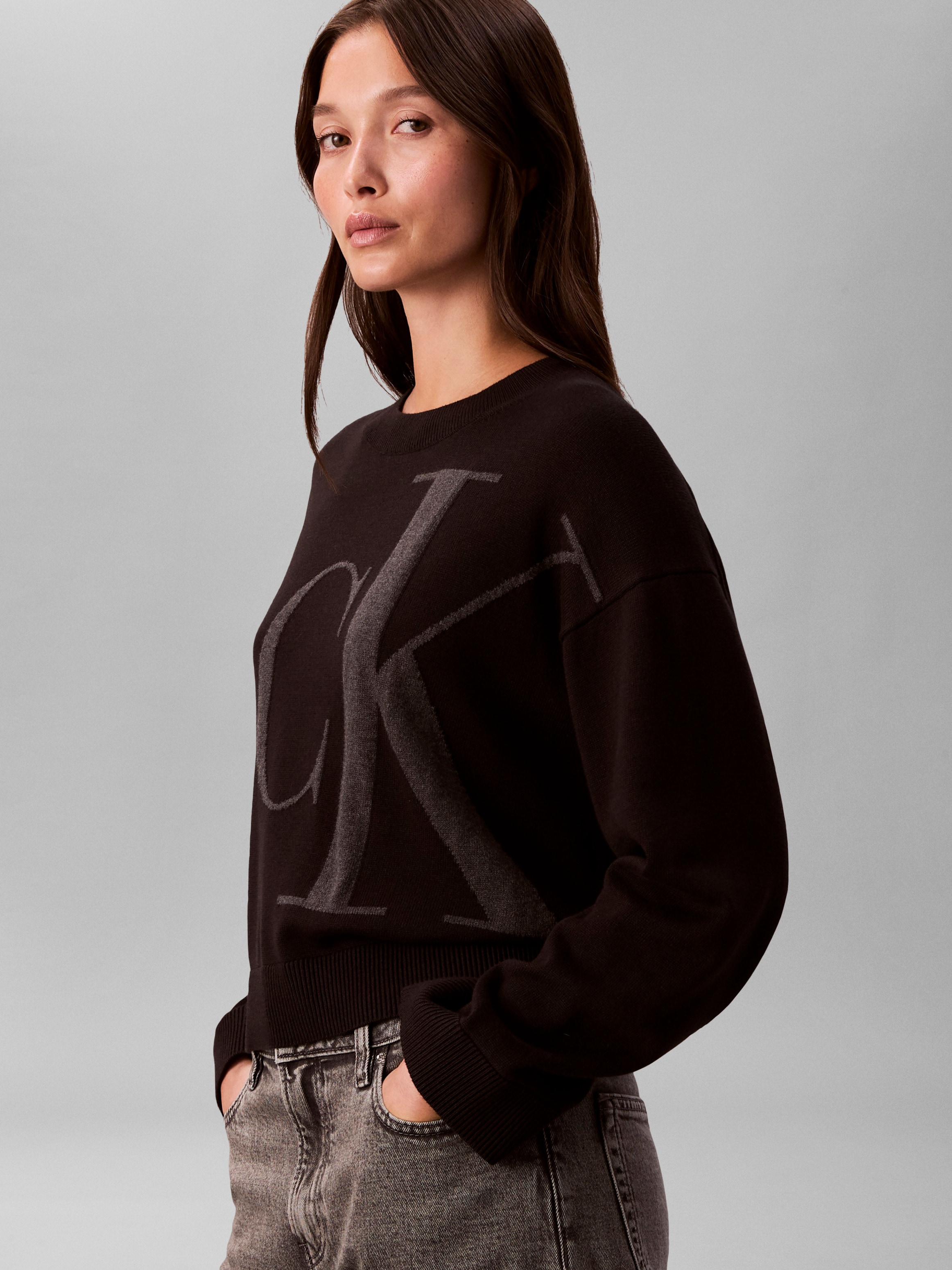 Calvin Klein Jeans Strickpullover Regular fit mit Rundhalsausschnitt