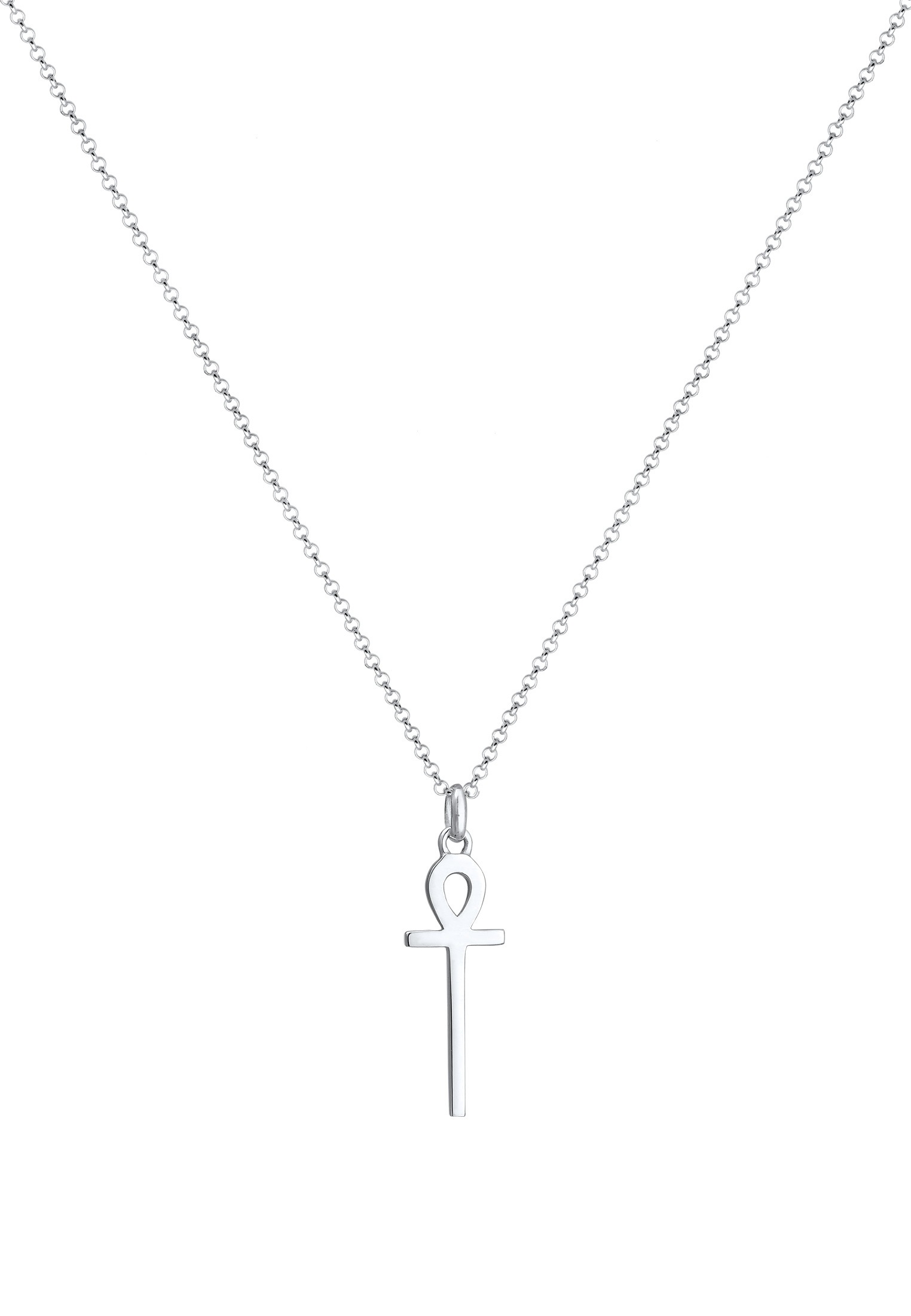 Elli Kette mit Anhänger »Halskette Ankh Symbol Anhänger Kreuz 925 Sterling Silber«