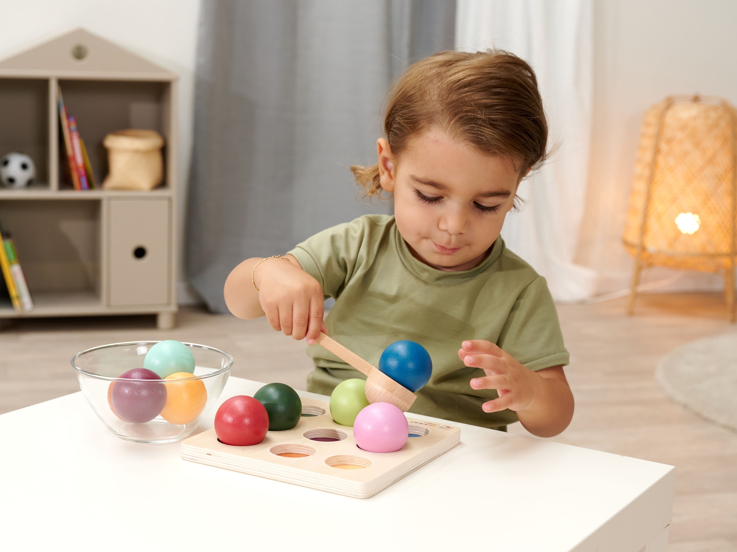Eichhorn Steckspielzeug »Montessori Sortierkugeln«