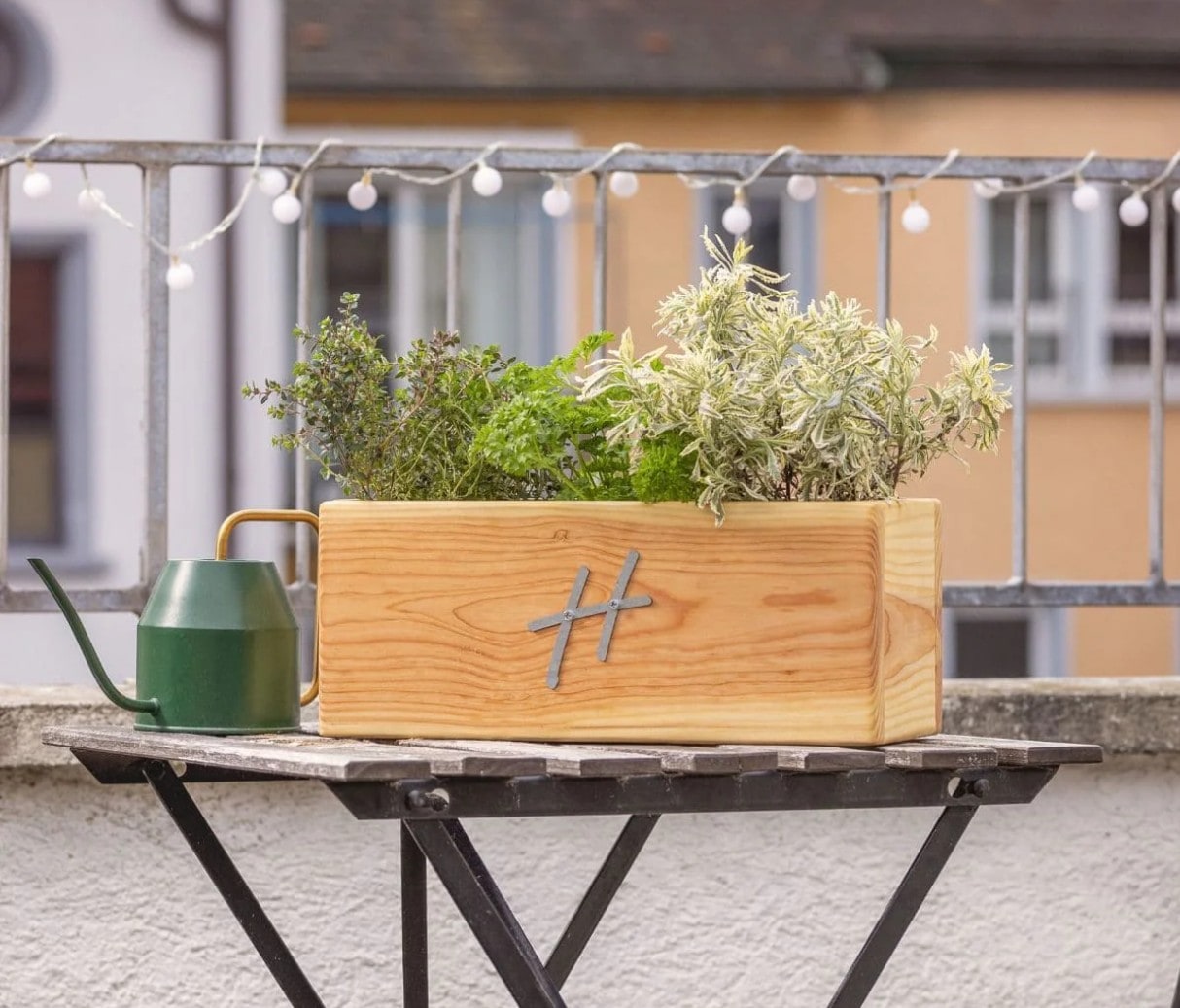 Urban Hochbeet Hochbeet »Set Kräutergarten Blumentopf & Echtpflanzen & Erde«
