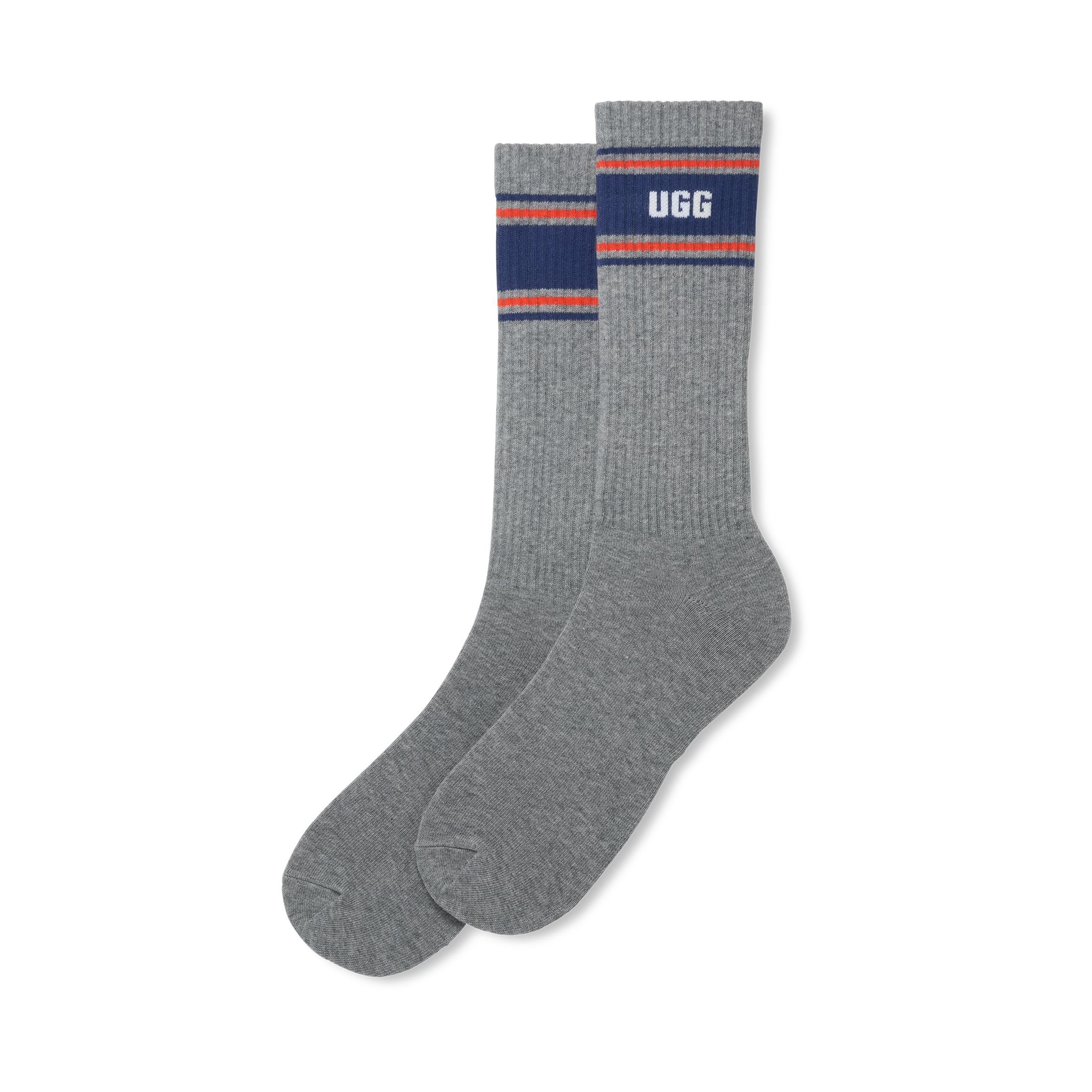 UGG Socken »JOSIAS VARSITY CREW« 1 Paar tlg. One Size 41 - 46, wadenhohe Strümpfe mit UGG-Markenlogo am Bündchen