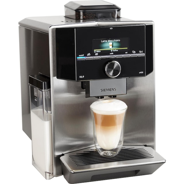 SIEMENS Kaffeevollautomat »EQ.9 s400 TI924501DE«, extra leise, automatische  Milchsystem-Reinigung, bis zu 6 Profile im OTTO Online Shop