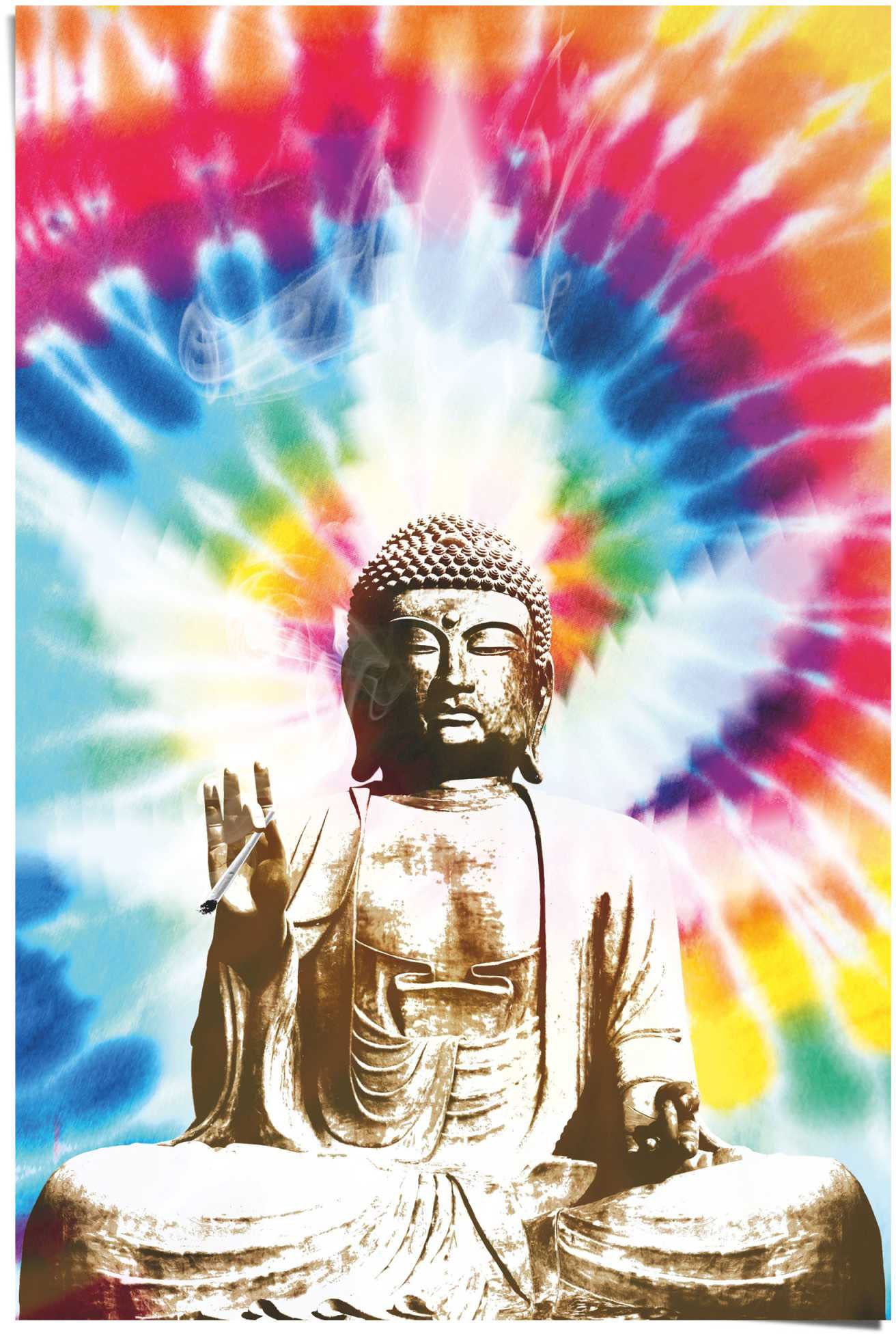 Reinders! Poster »Buddha raucht«, (1 St.)