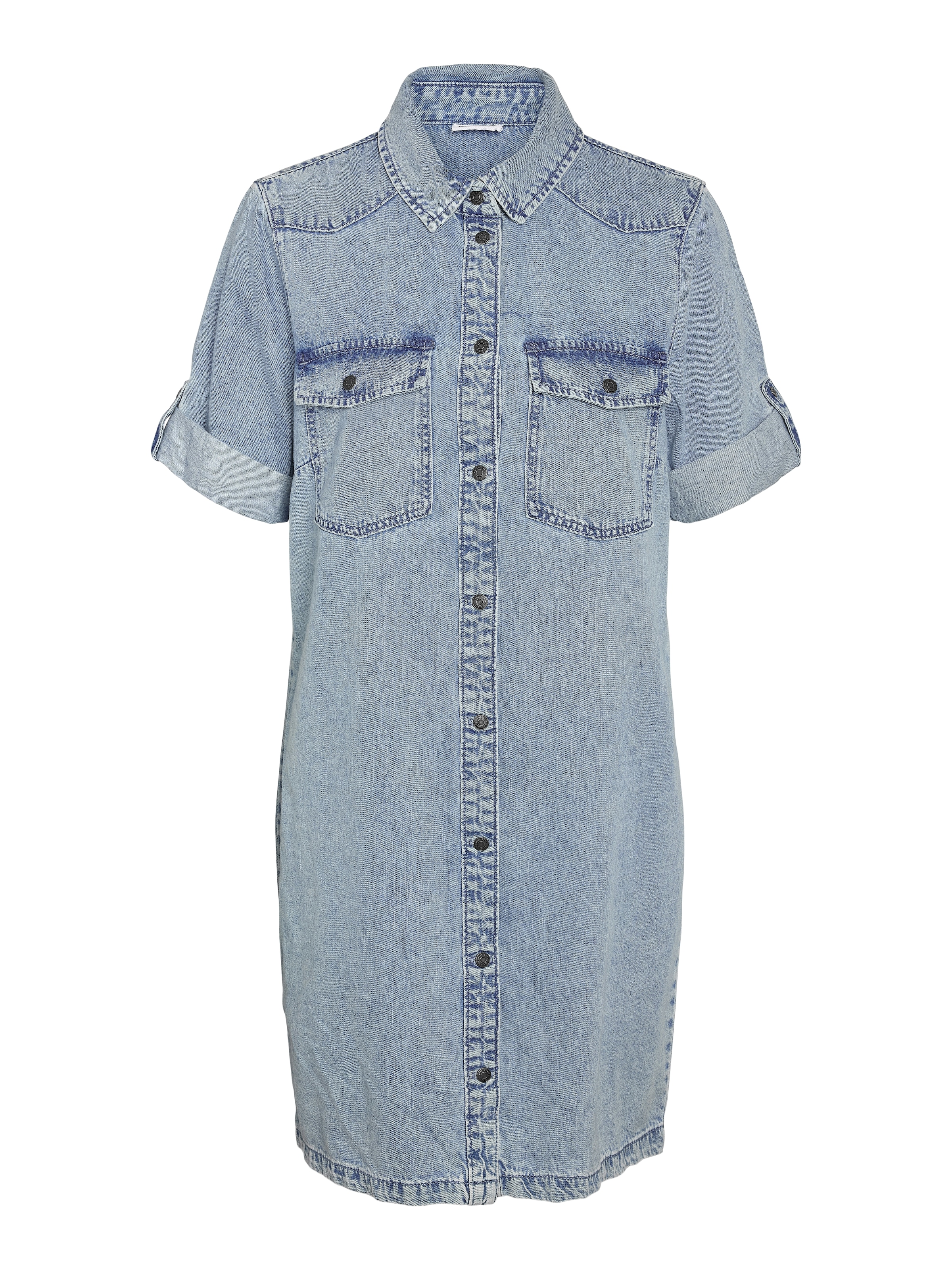Noisy may Jeanskleid »NMNEW SIGNE S/S DENIM DRESS VI003LB NOOS« Brusttaschen