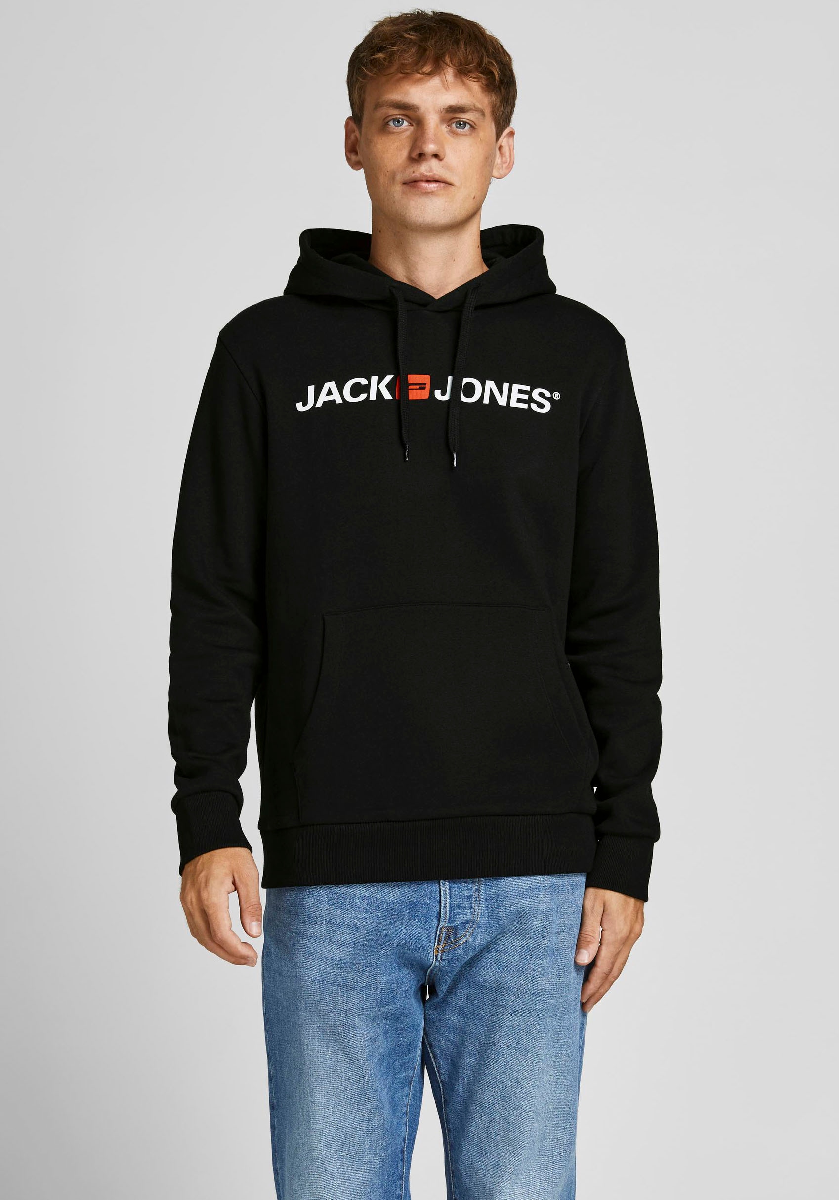 Jack & Jones Kapuzensweatshirt »CORP OLD LOGO SWEAT HOOD«, (Packung, 2 tlg., 2er-Pack)