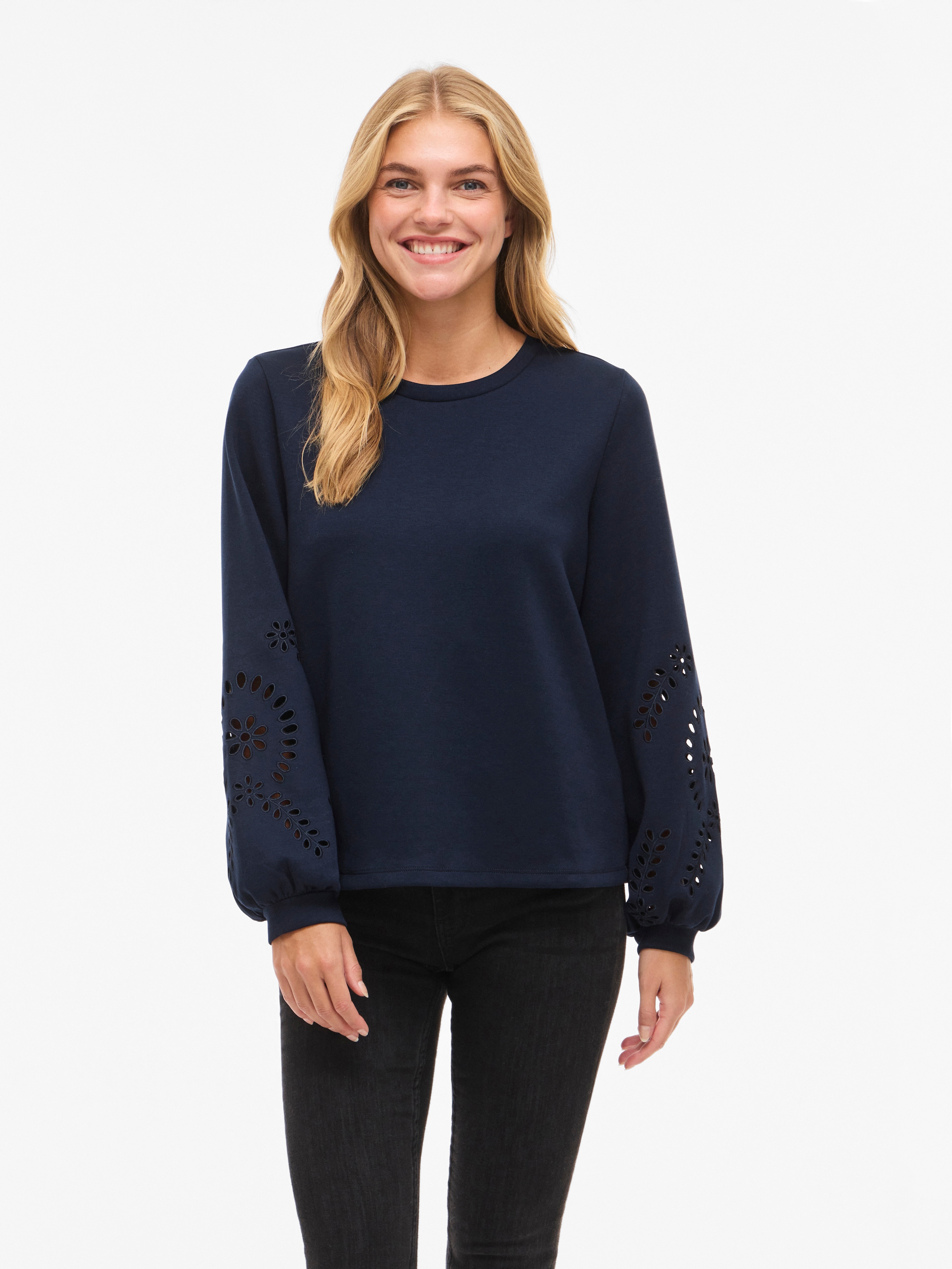 Vila Sweatshirt »VISANDY L/S DETAIL SWEAT TOP - NOOS«, Viskosemischung, regular fit

