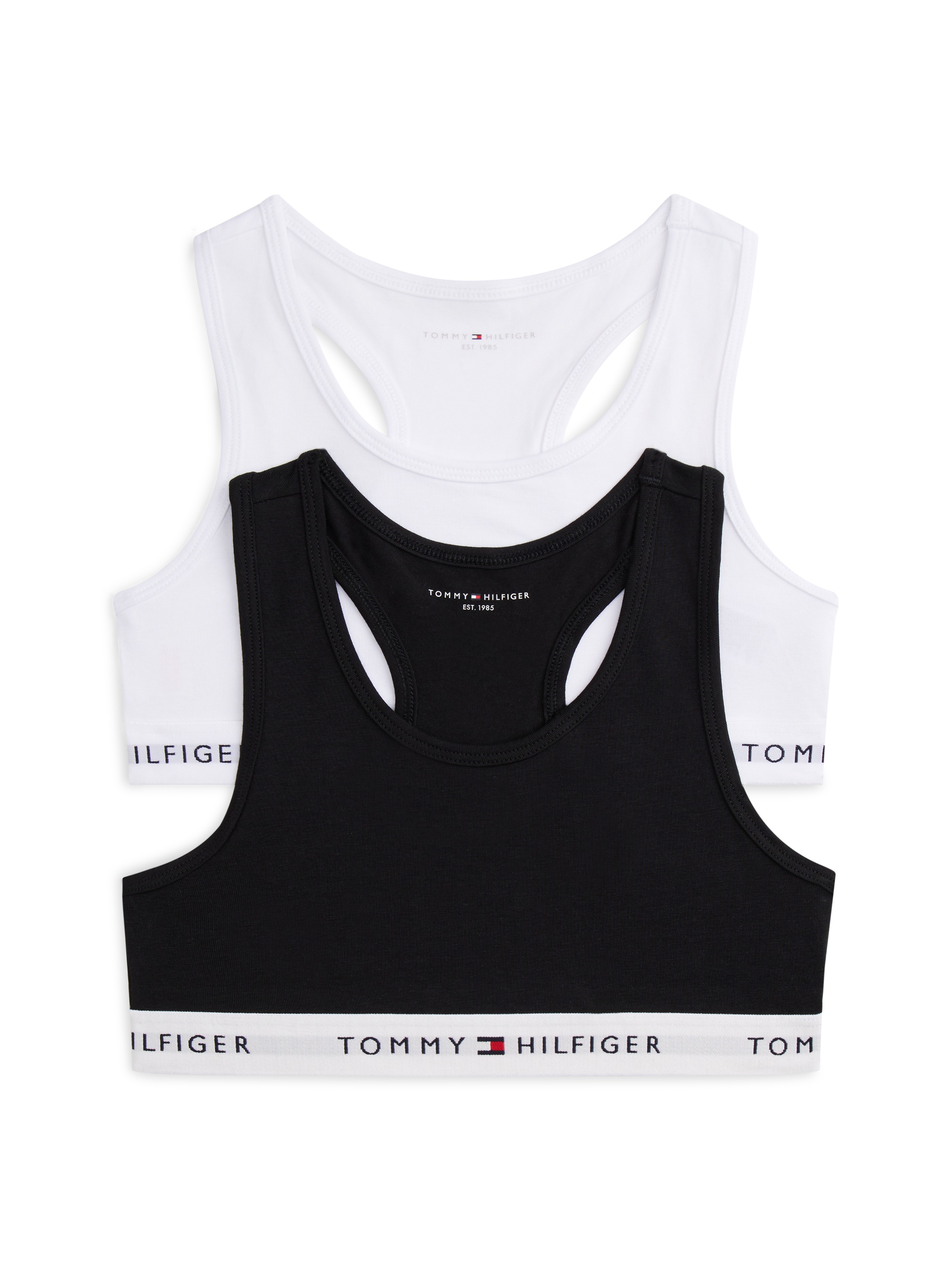 Tommy Hilfiger Underwear Teenie-BH »2 PK BRALETTE mit elastischem Bund im 2er-Pack« Packung, 2er,  unifarben, casual, körpernah, Baumwollmix
