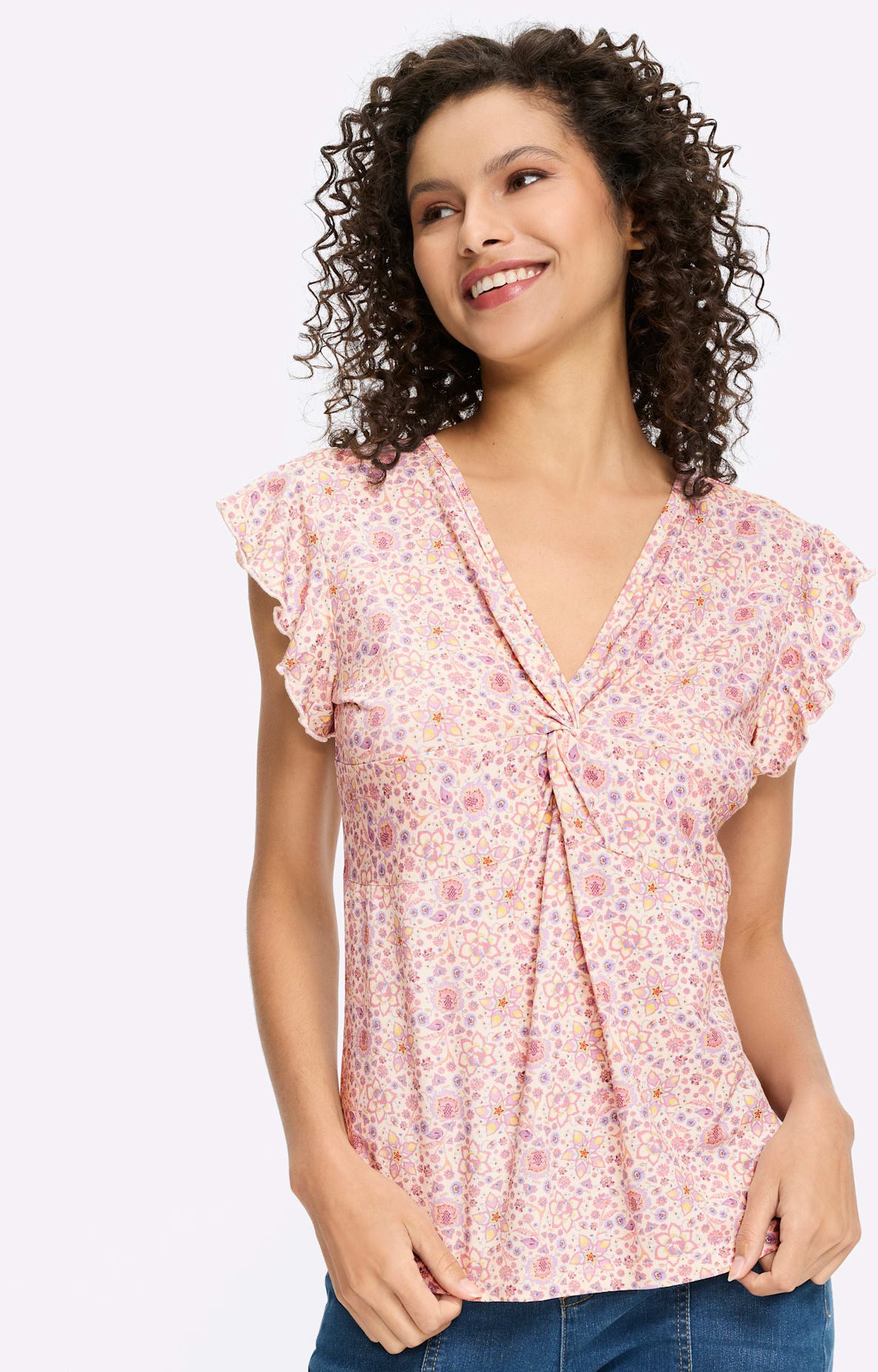 heine Kurzarmshirt »Druck-Shirt« 1 tlg.