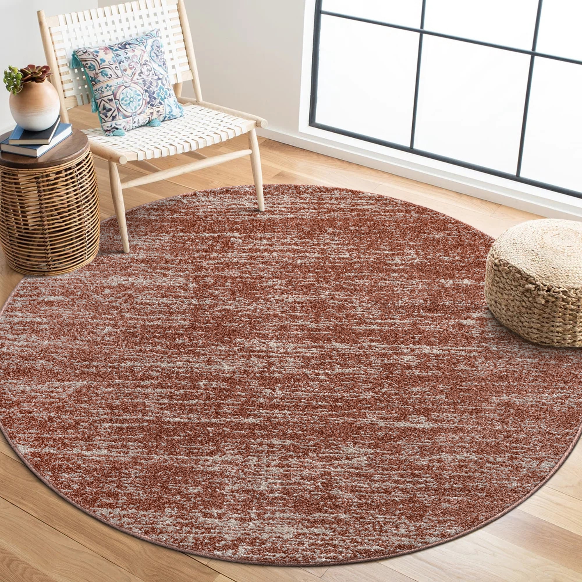 Sanat Teppich »Oslo« rund 10 mm Höhe Kurzflor, Wohnzimmer, Schlafzimmer, fussbodenheizungsgeeignet