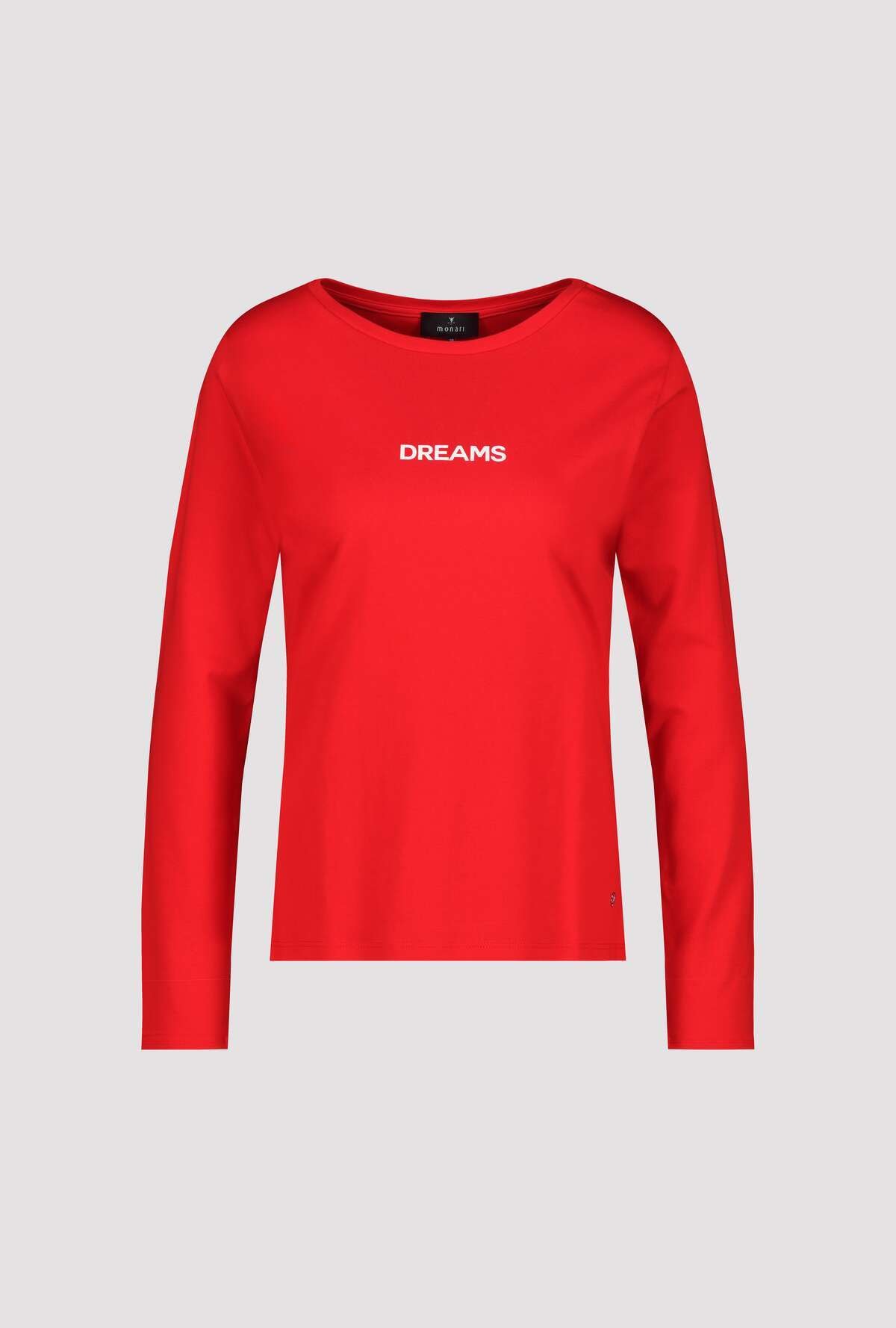Monari Langarmshirt »Shirt Dreams« U-Boot-Ausschnitt, Regular Fit, mit Schriftzug