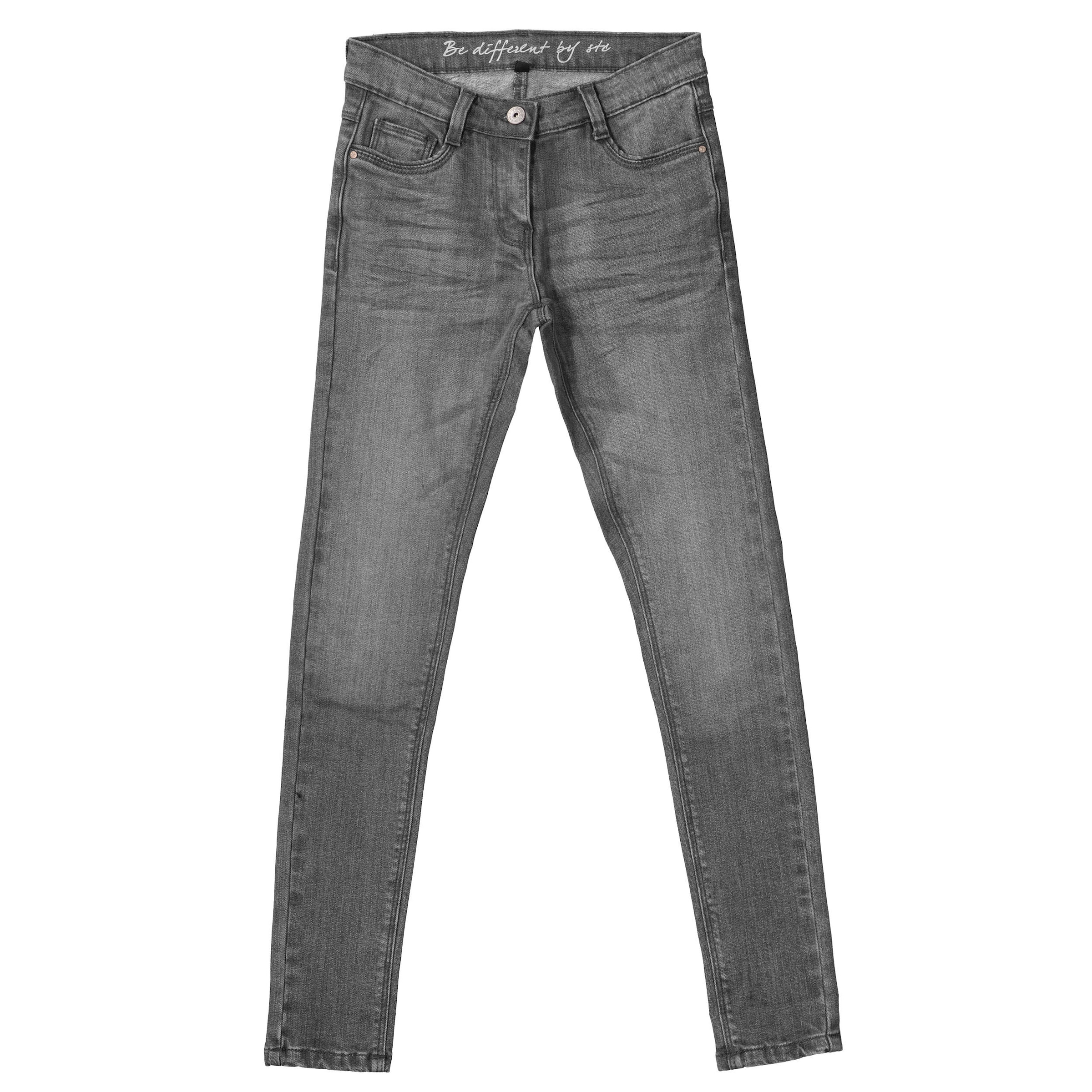 Staccato Mädchen 5-Pocket-Jeans Slim Fit in grau, Größe 134