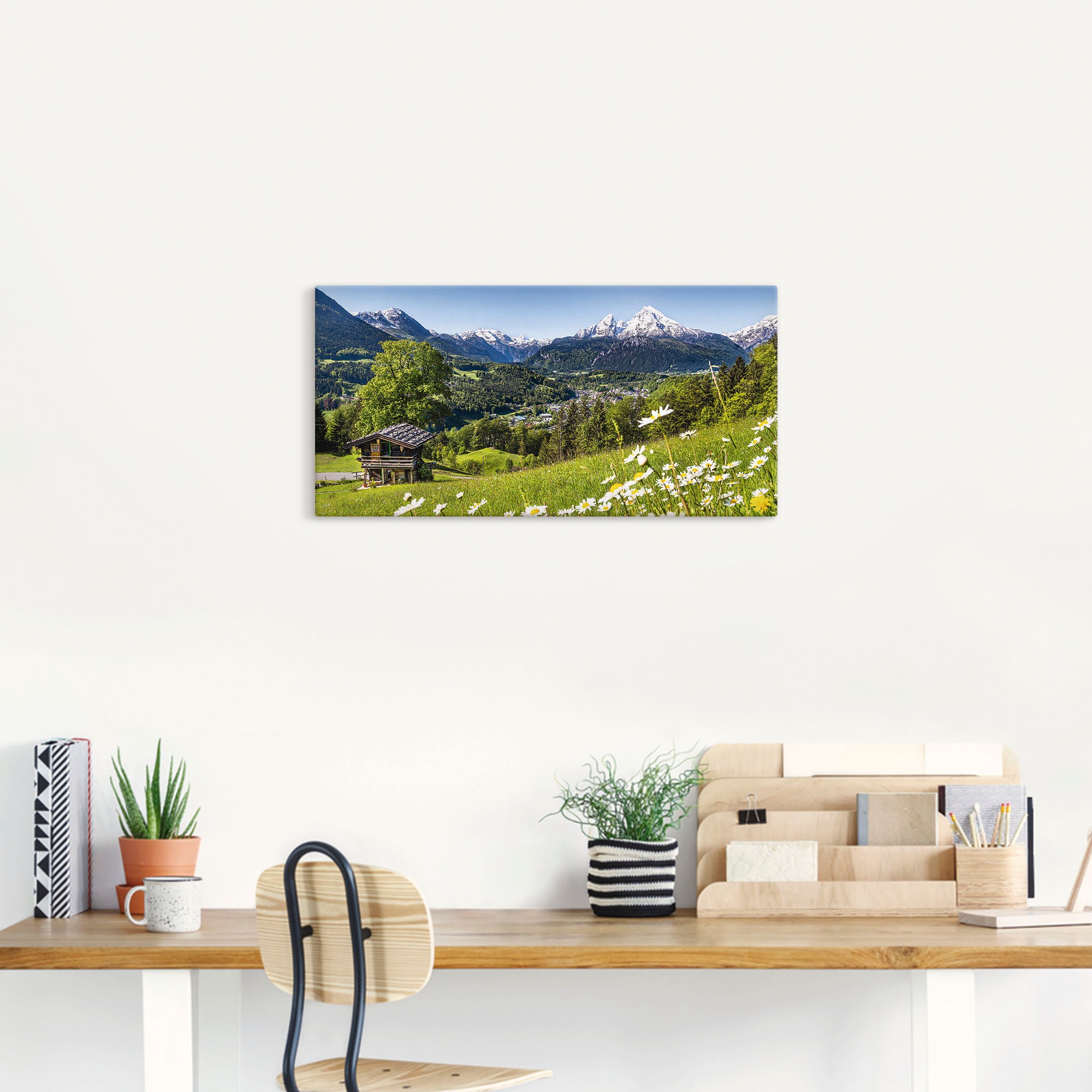 Artland Wandbild »Landschaft in den Bayerischen Alpen« Berge 1 Stk. tlg. als Leinwandbild, Poster in verschied. Größen