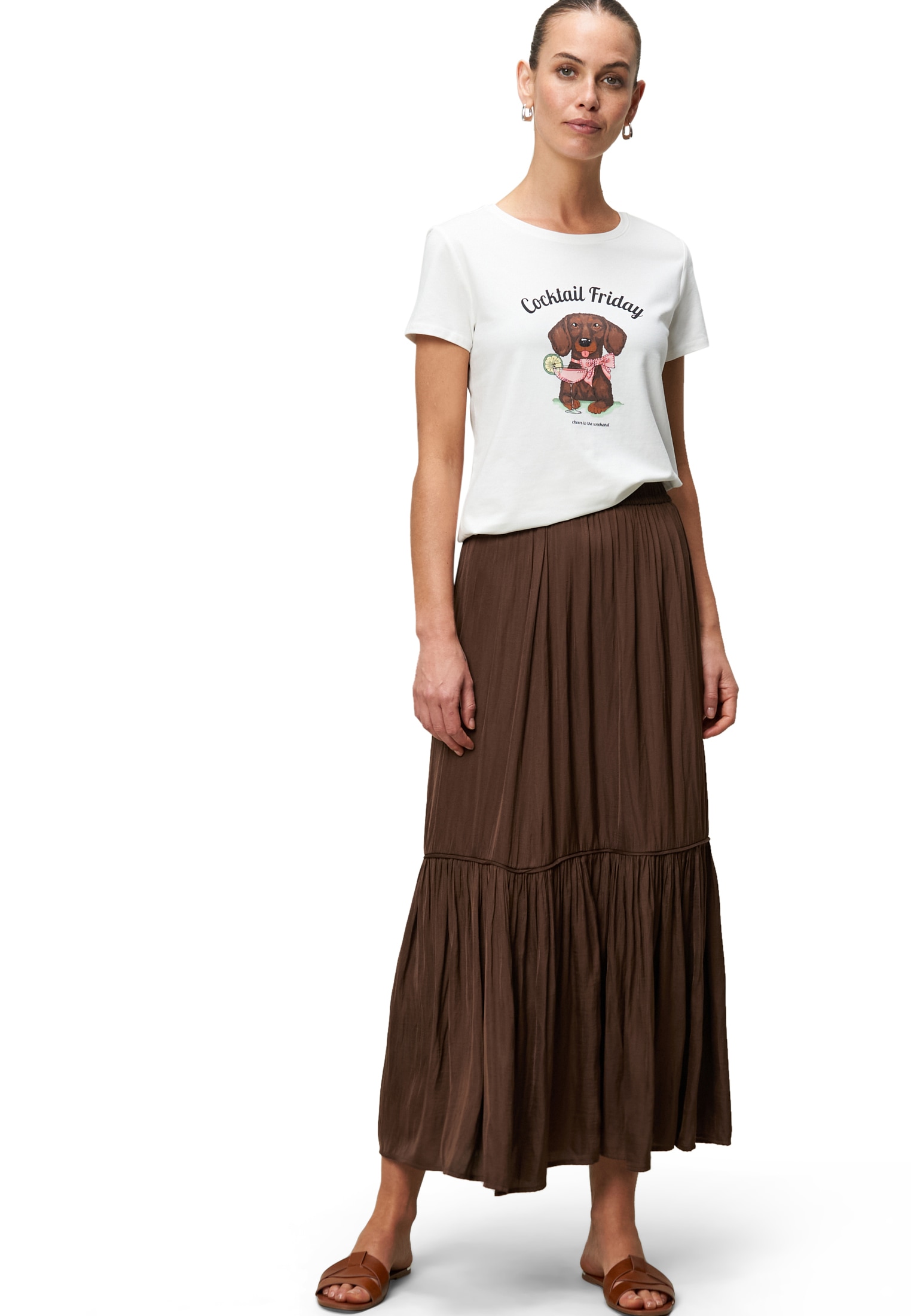 Zero Kurzarmshirt »Shirt mit Dackelprint«