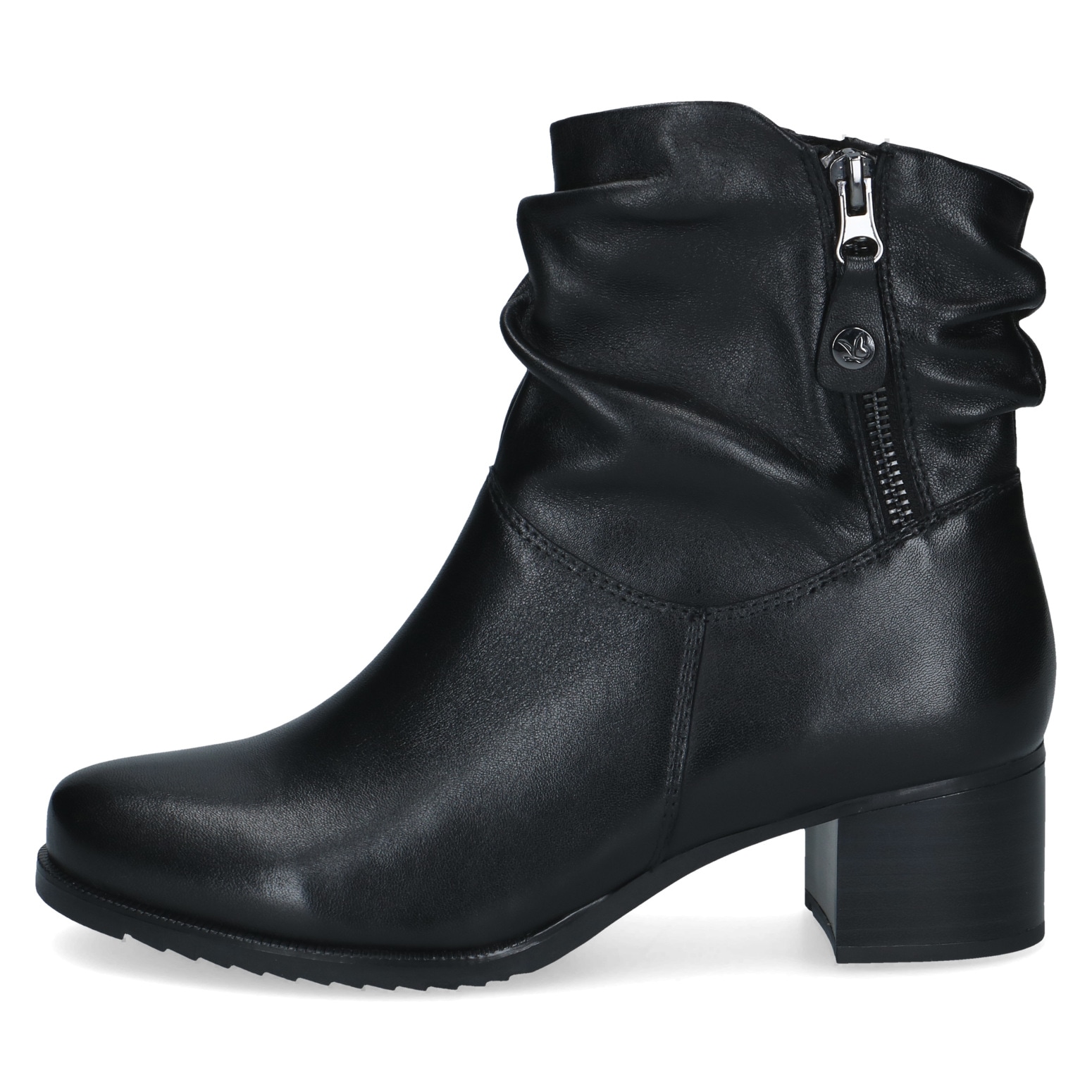 Caprice Stiefelette  Blockabsatz, Businessstiefelette mit slouchy Falten am Schaft