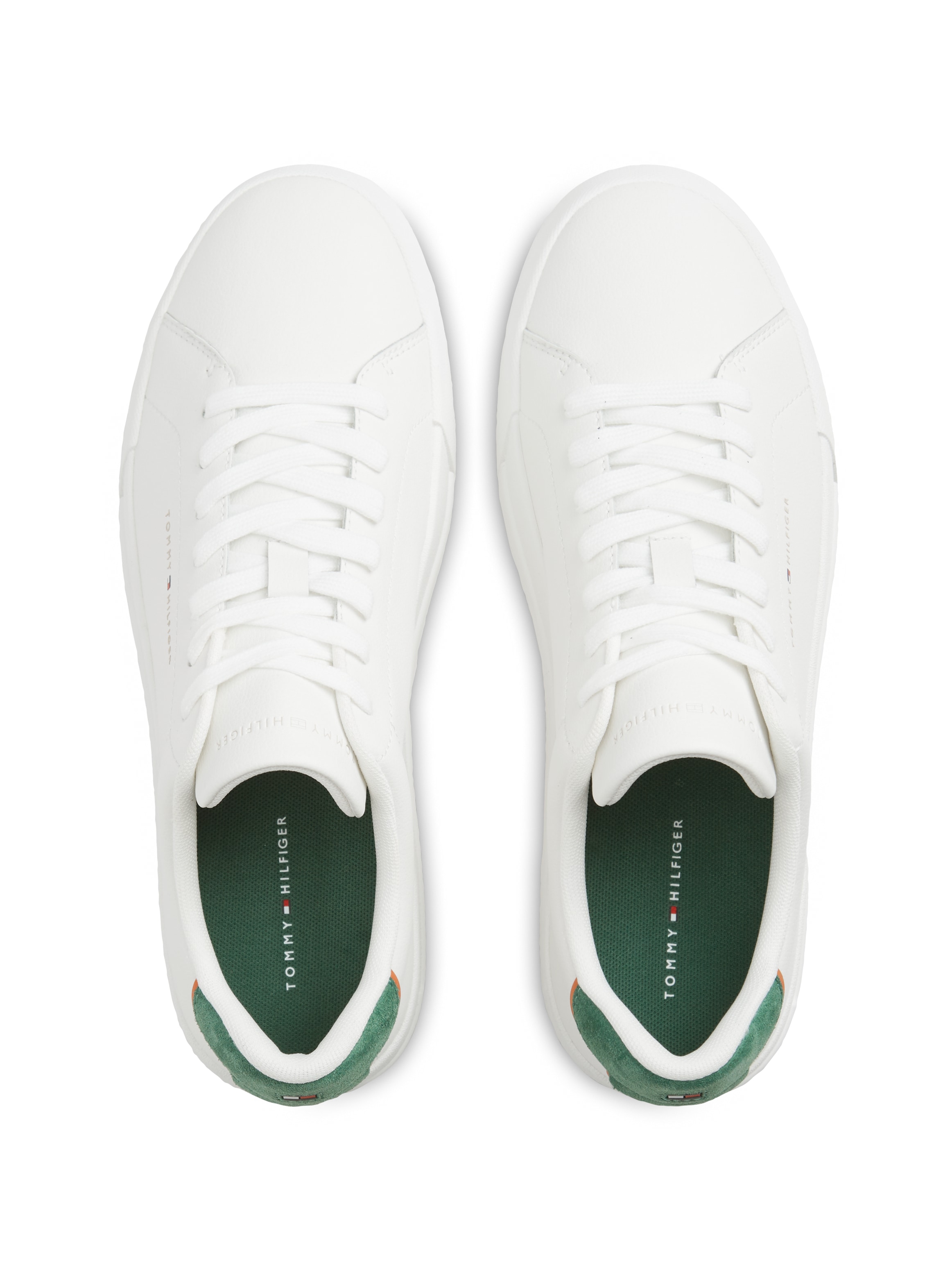 Tommy Hilfiger Sneaker »TH COURT LTH DETAIL ESS«  Freizeitschuh, Halbschuh, Schnürer mit Logoschriftzügen