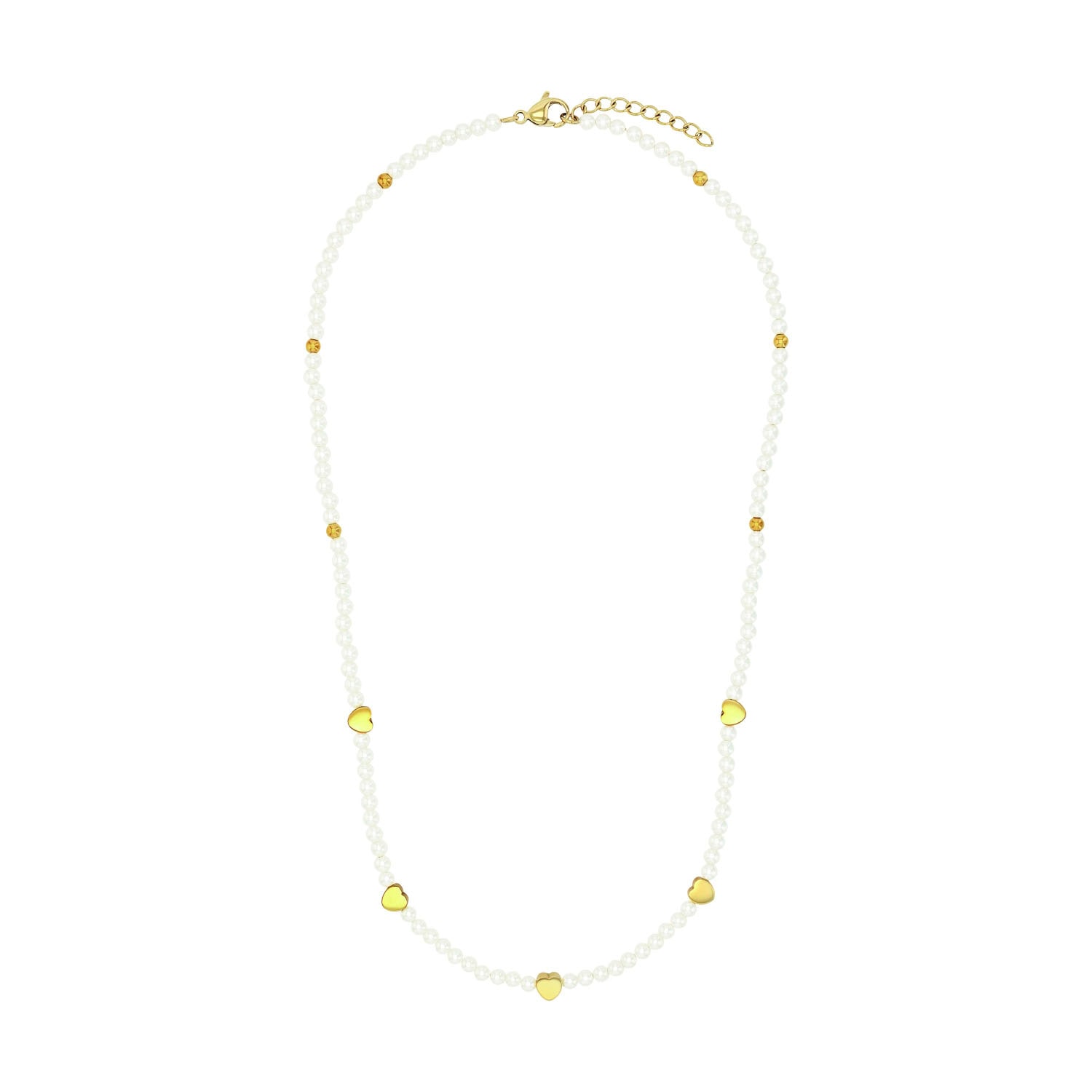 Amor Perlenkette »Herzen« mit Glasperle