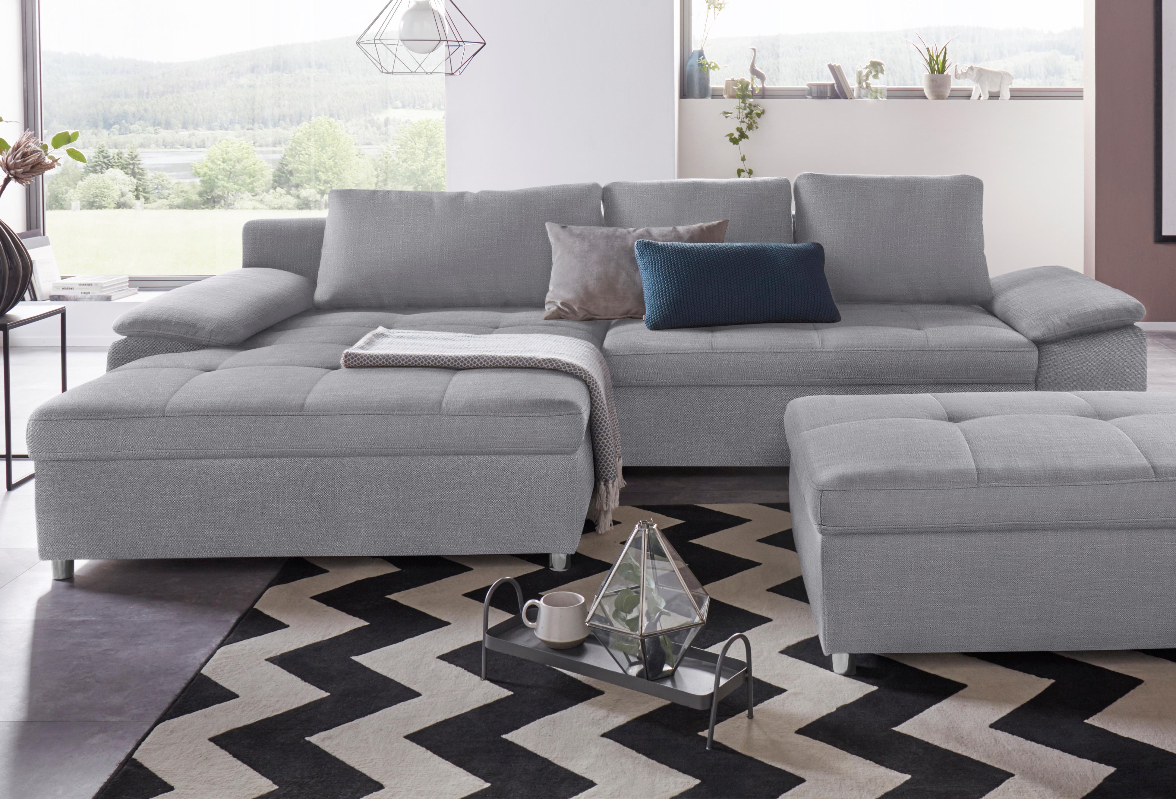 OTTO home Ecksofa "Labene L-Form" wahlweise mit Schlaffunktion und Bettkasten, auch als XXL-Variante
